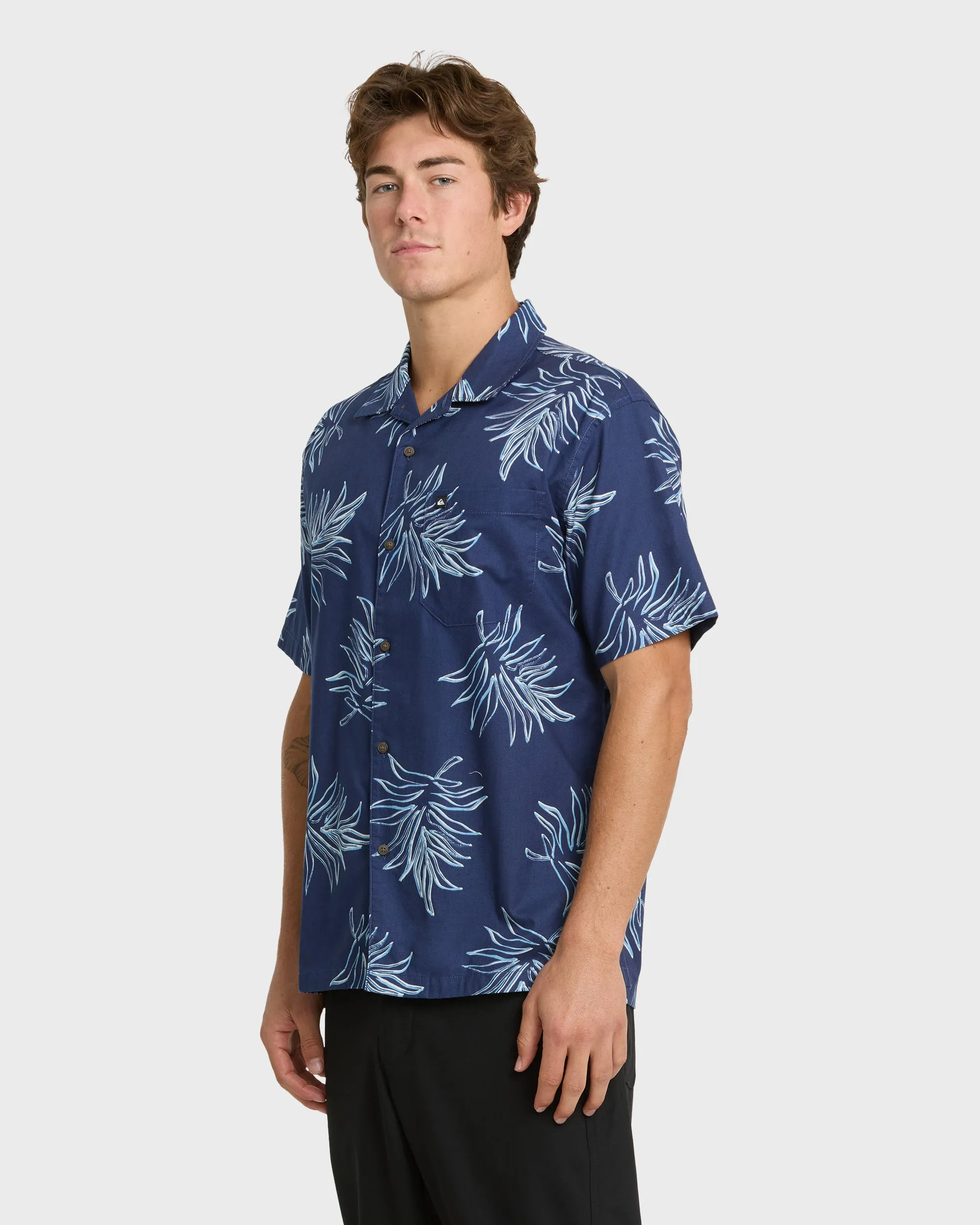 Island Palms Casual Short Sleeve Shirt - Navy sold by Quiksilver product image thumbnail 4