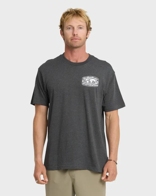 Global Local Classic T-shirt - Charcoal Heather sold by Quiksilver