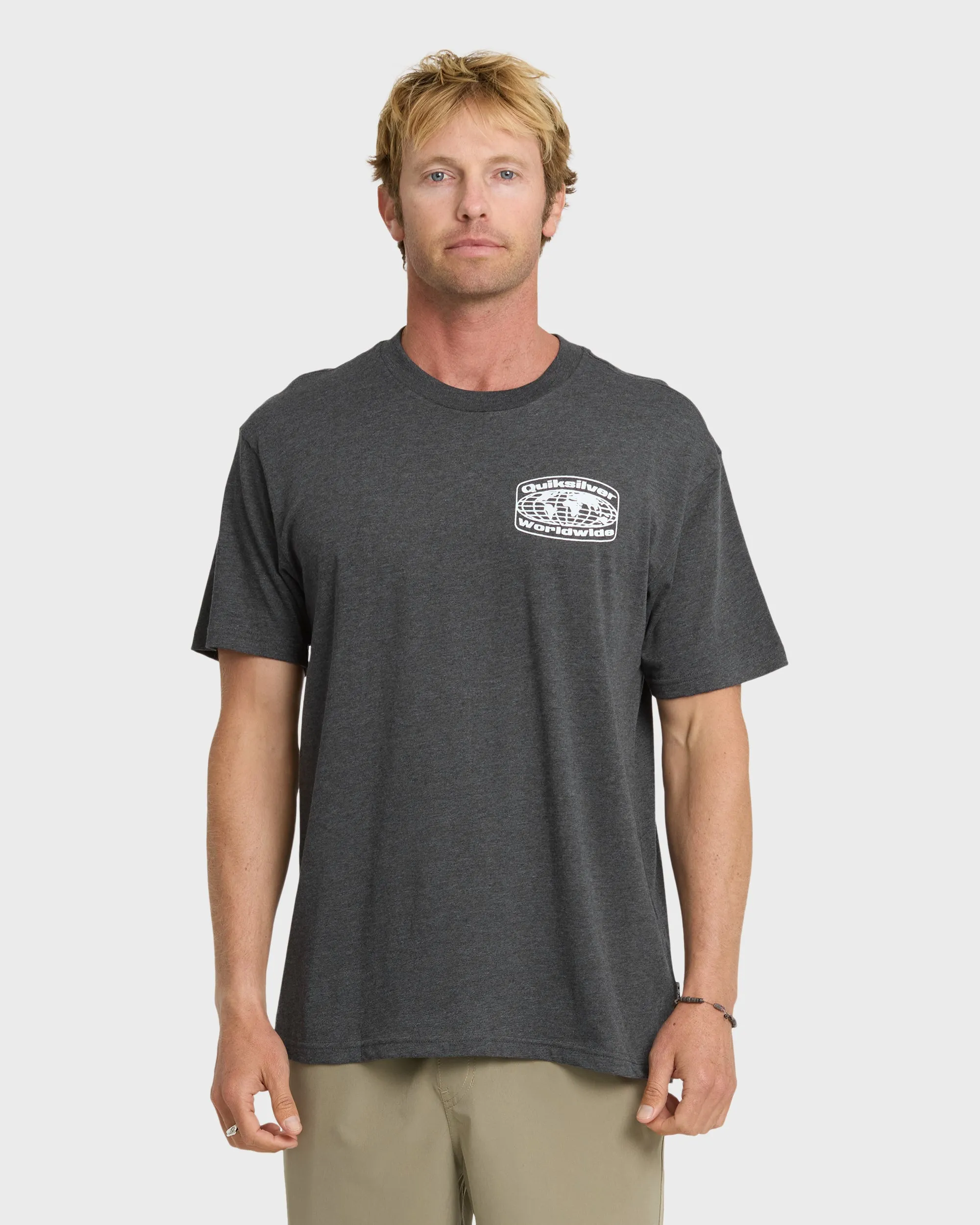 Global Local Classic T-shirt - Charcoal Heather sold by Quiksilver
