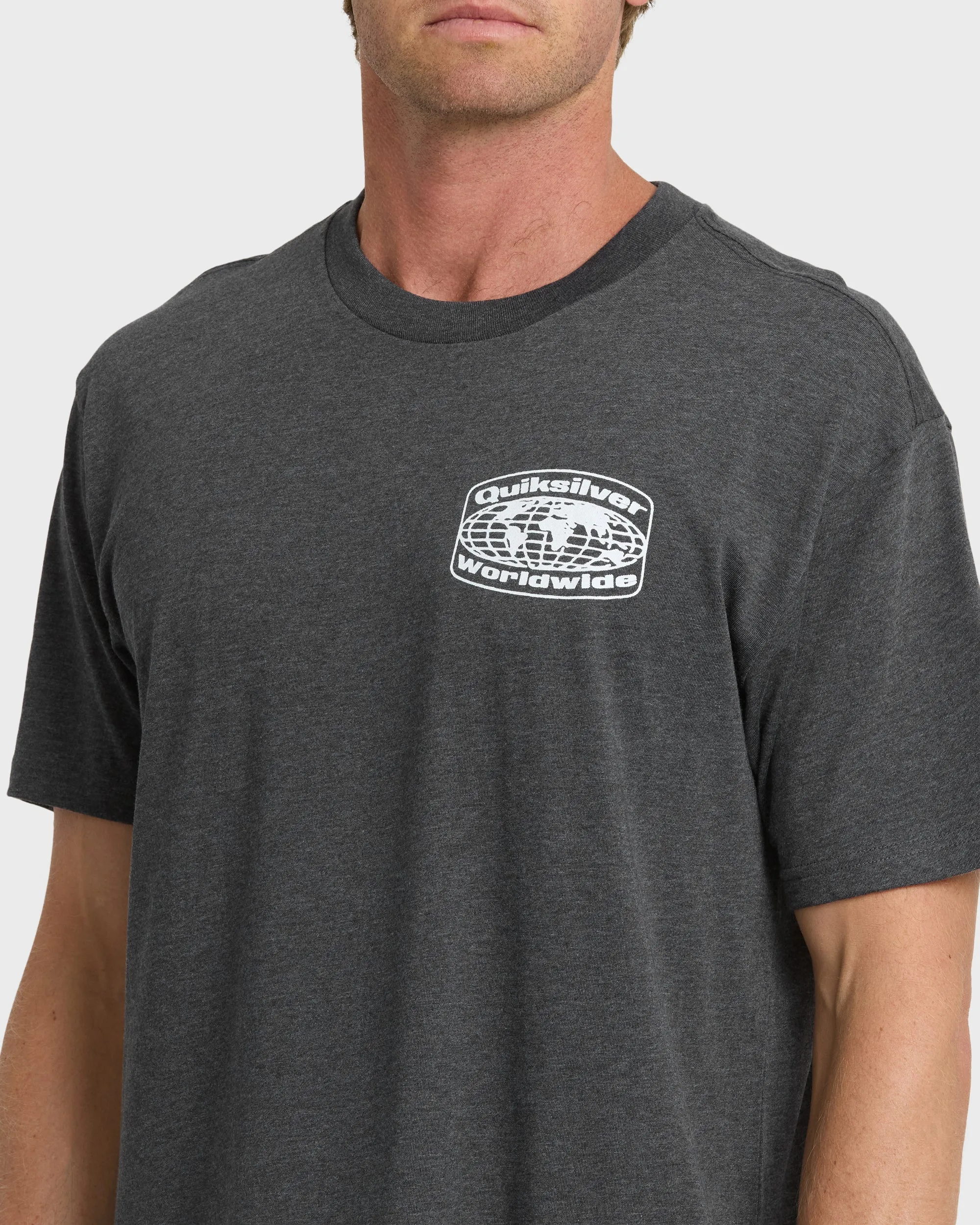 Global Local Classic T-shirt - Charcoal Heather sold by Quiksilver product image thumbnail 5
