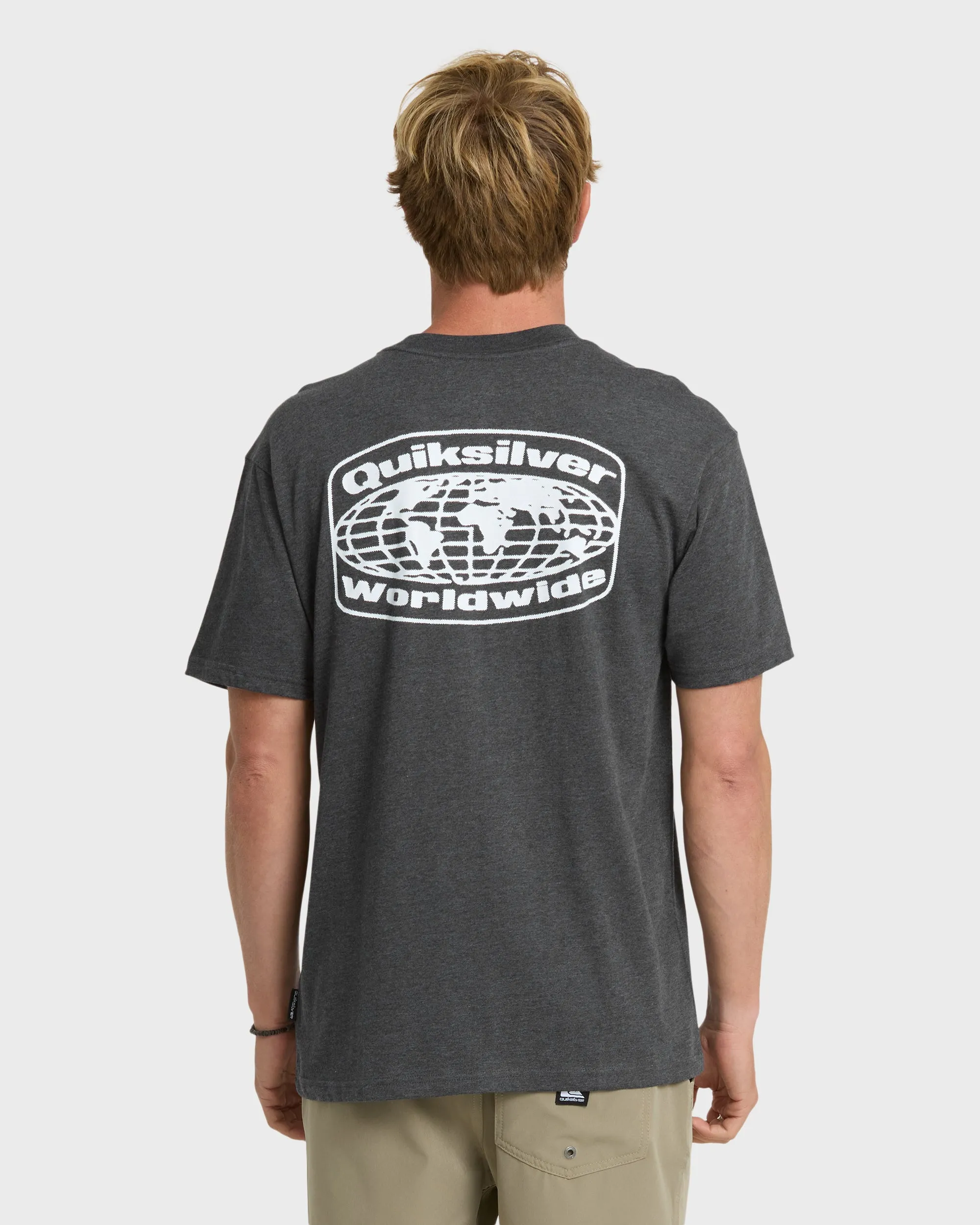 Global Local Classic T-shirt - Charcoal Heather sold by Quiksilver product image thumbnail 2