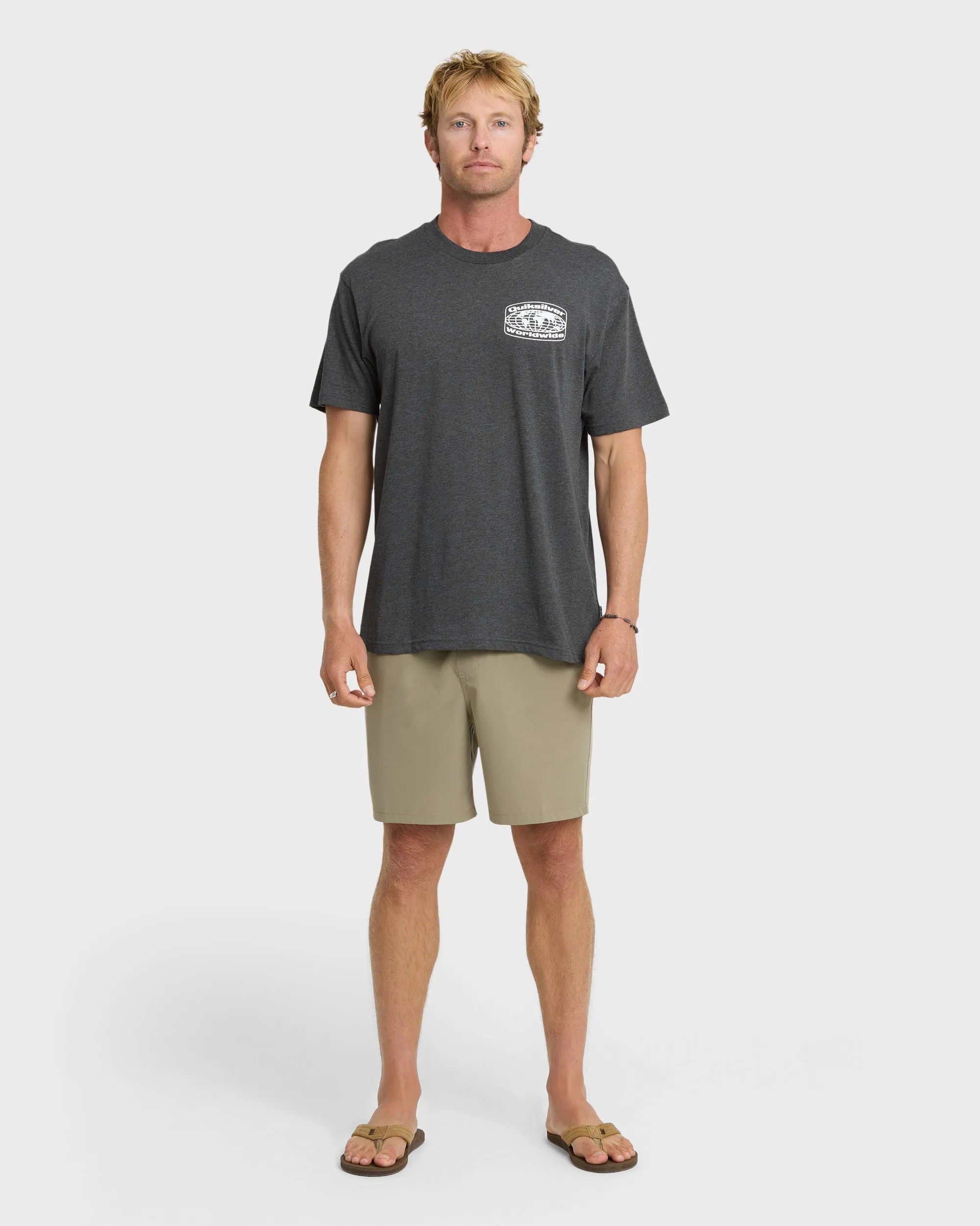 Global Local Classic T-shirt - Charcoal Heather sold by Quiksilver product image thumbnail 3