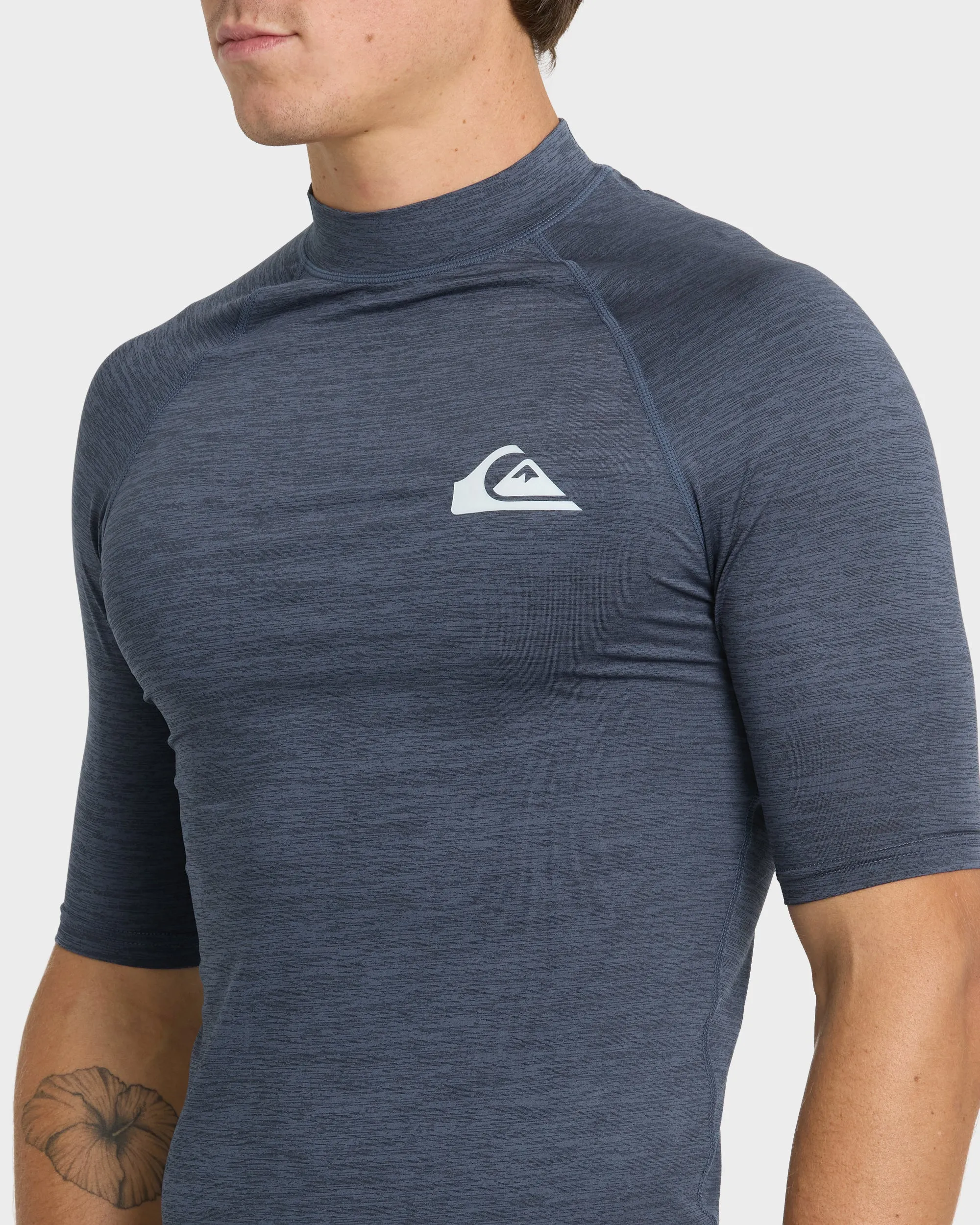 Everyday UPF 50 Short Sleeve Rashguard - Vintage Indigo Heather sold by Quiksilver product image thumbnail 5