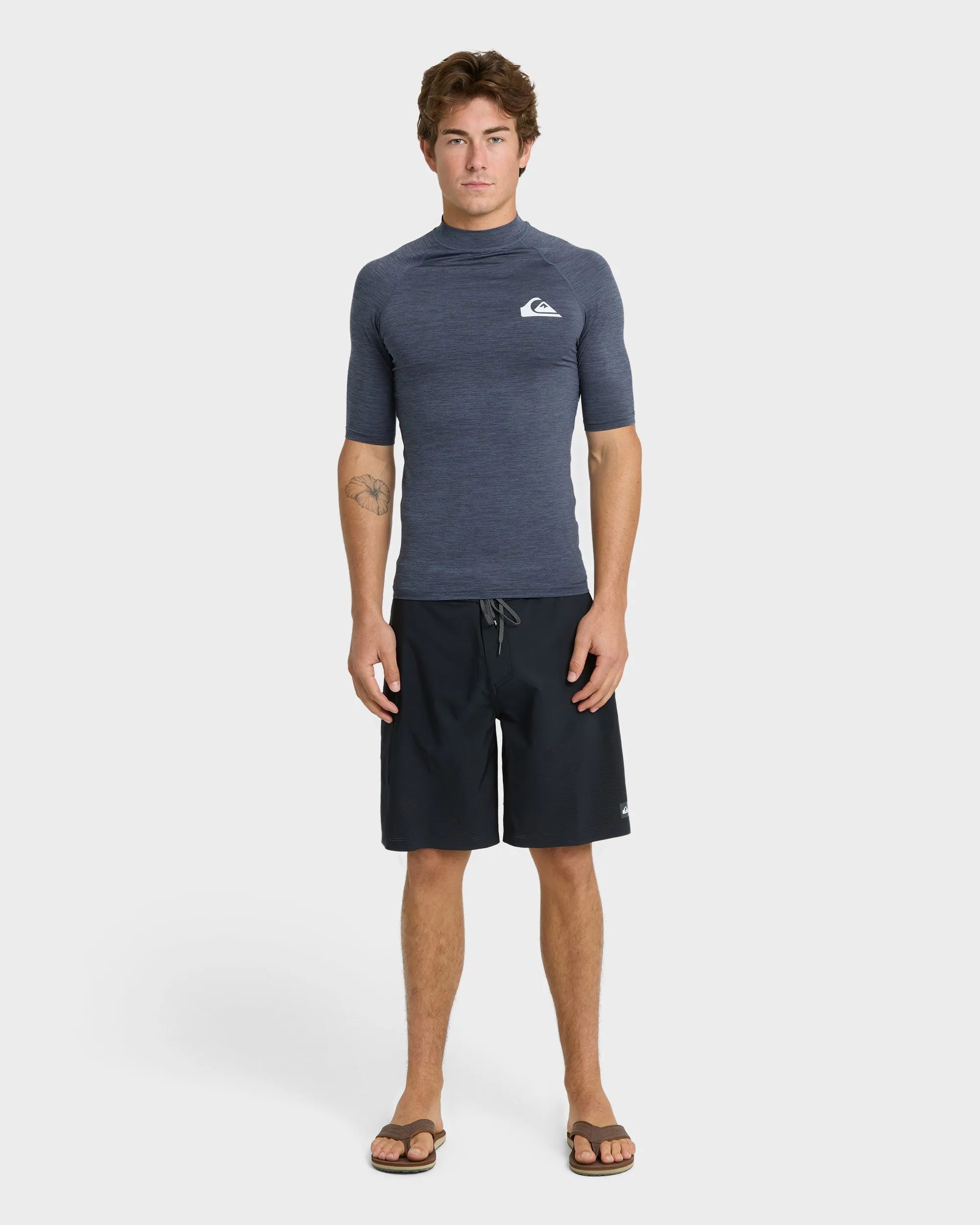 Everyday UPF 50 Short Sleeve Rashguard - Vintage Indigo Heather sold by Quiksilver product image thumbnail 3