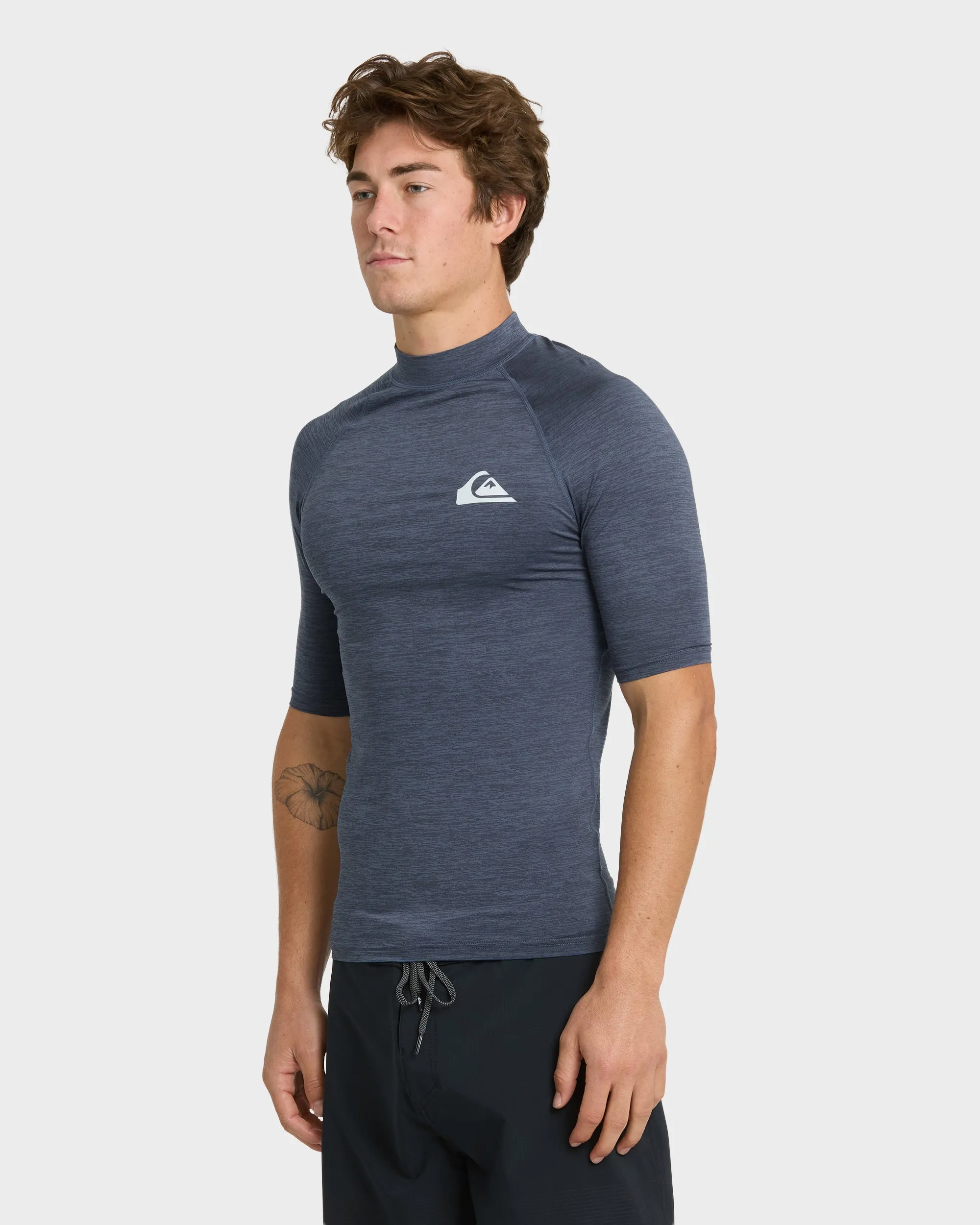 Everyday UPF 50 Short Sleeve Rashguard - Vintage Indigo Heather sold by Quiksilver product image thumbnail 4
