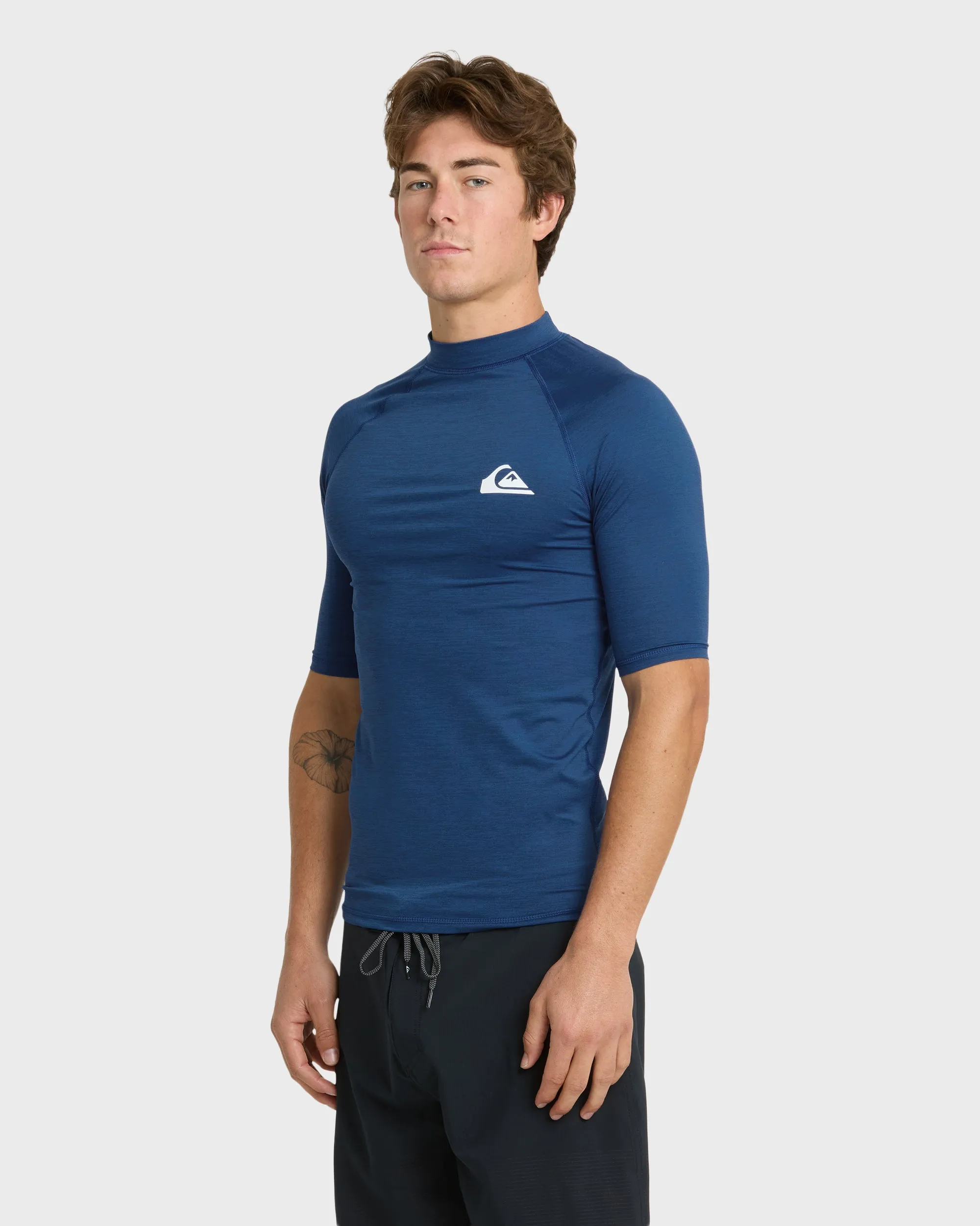 Everyday UPF 50 Short Sleeve Rashguard - Monaco Blue Heather sold by Quiksilver product image thumbnail 4