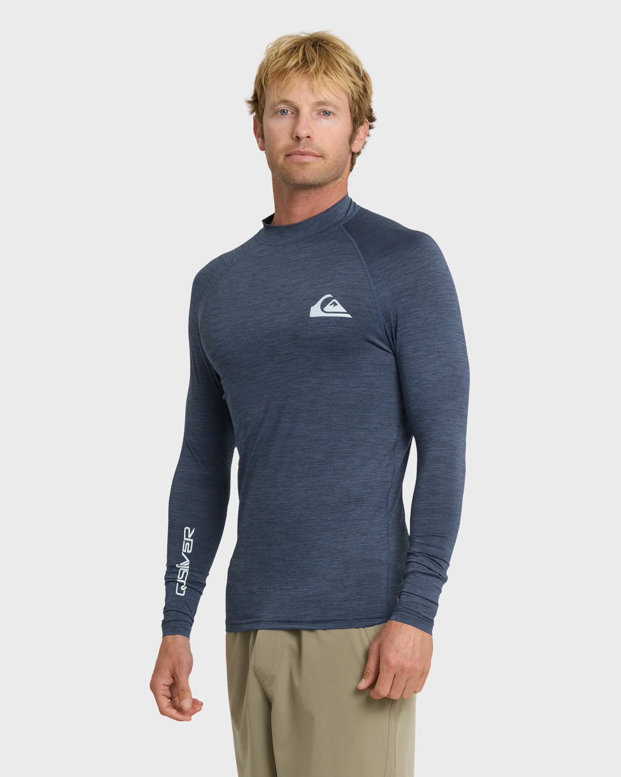 Everyday Upf 50 Long Sleeve Rashguard - Vintage Indigo Heather sold by Quiksilver product image thumbnail 4