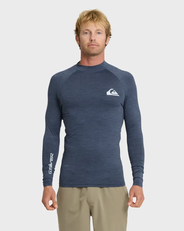 Everyday Upf 50 Long Sleeve Rashguard - Vintage Indigo Heather sold by Quiksilver