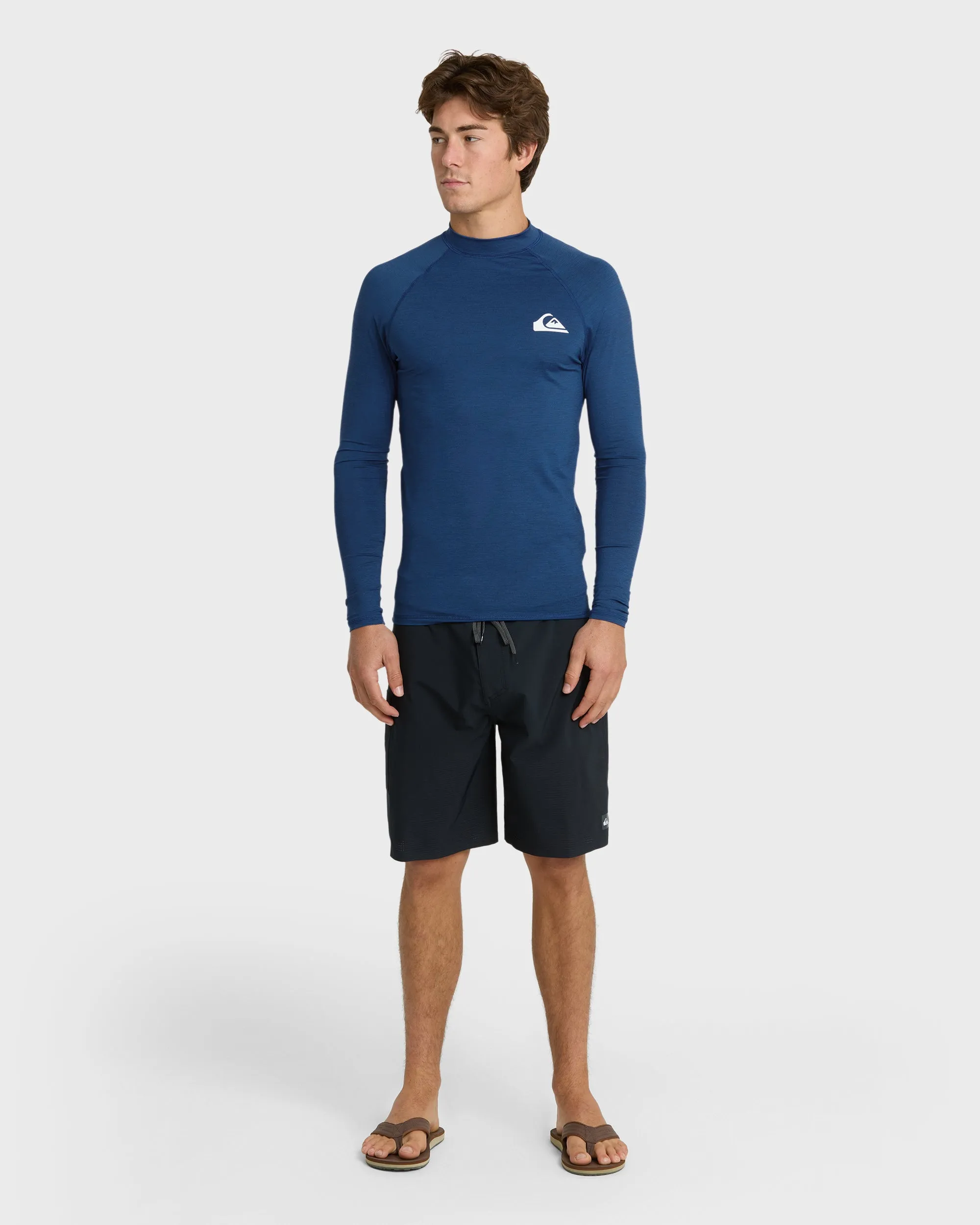 Everyday UPF 50 Long Sleeve Rashguard - Monaco Blue Heather sold by Quiksilver product image thumbnail 3