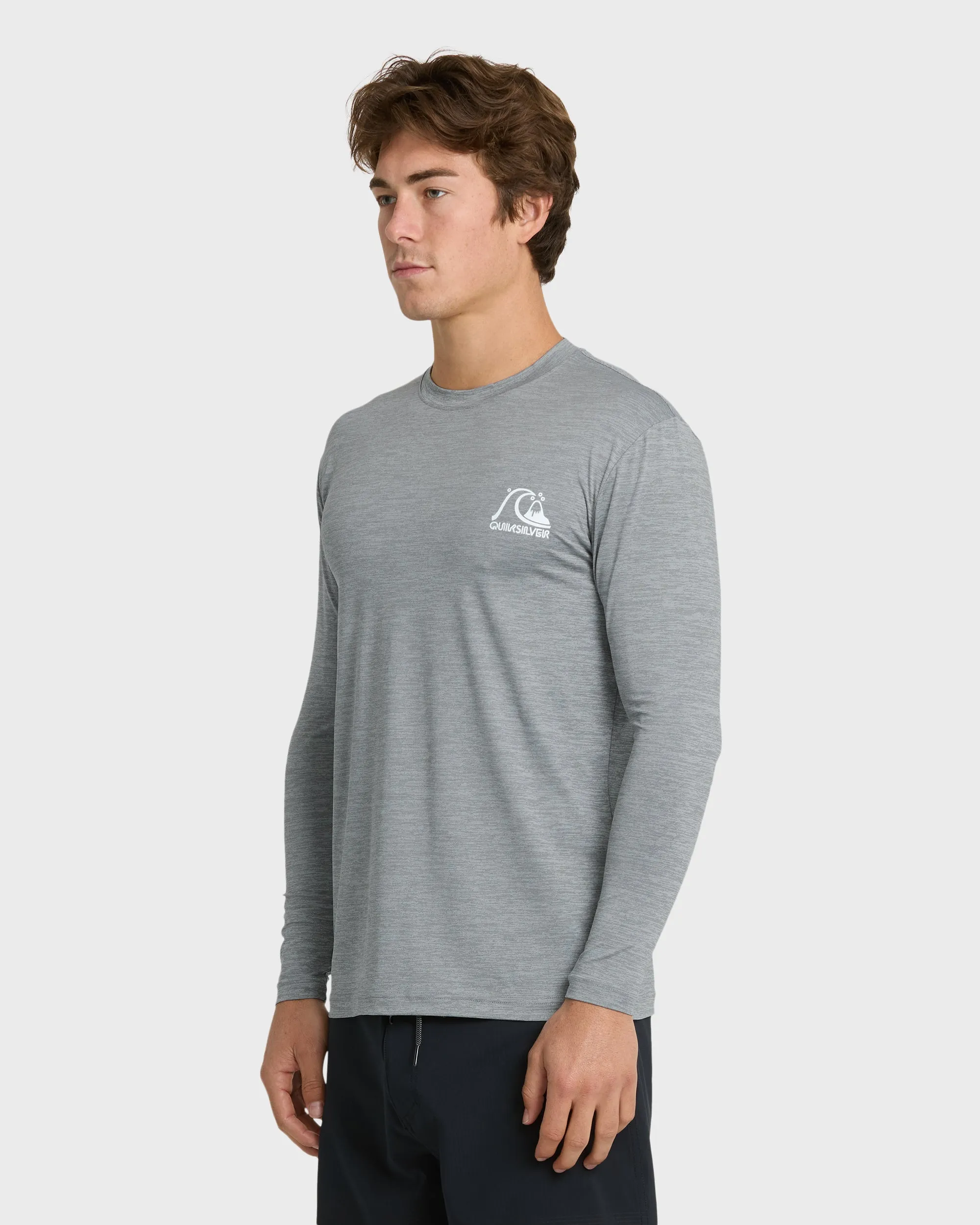 DNA Logo Surf Long Sleeve Surf Tee - Smoked Gray Heather sold by Quiksilver product image thumbnail 4