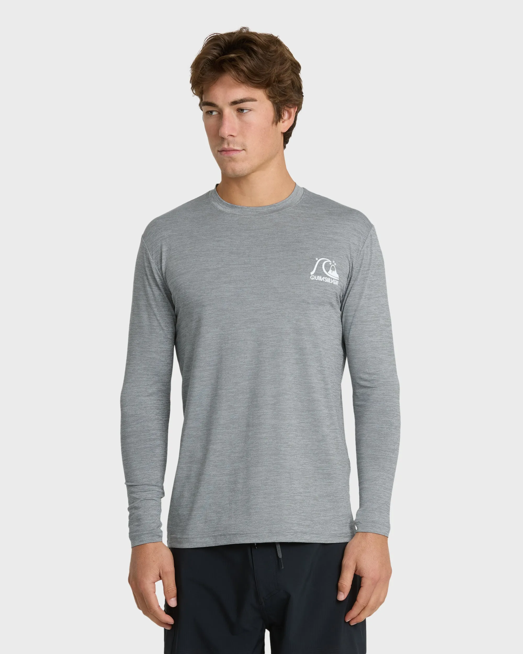 DNA Logo Surf Long Sleeve Surf Tee - Smoked Gray Heather sold by Quiksilver