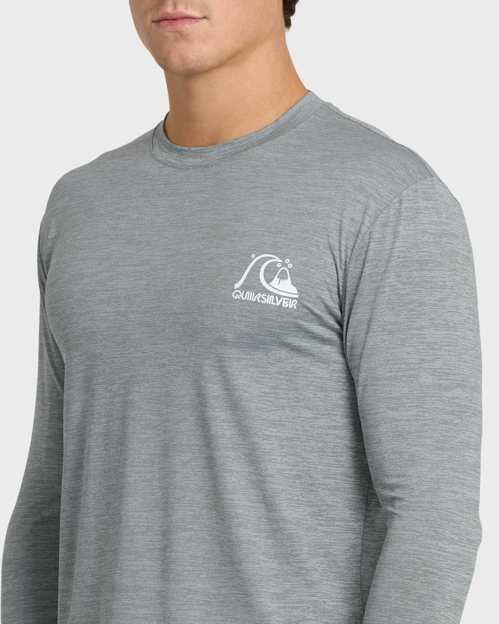 DNA Logo Surf Long Sleeve Surf Tee - Smoked Gray Heather sold by Quiksilver product image thumbnail 5