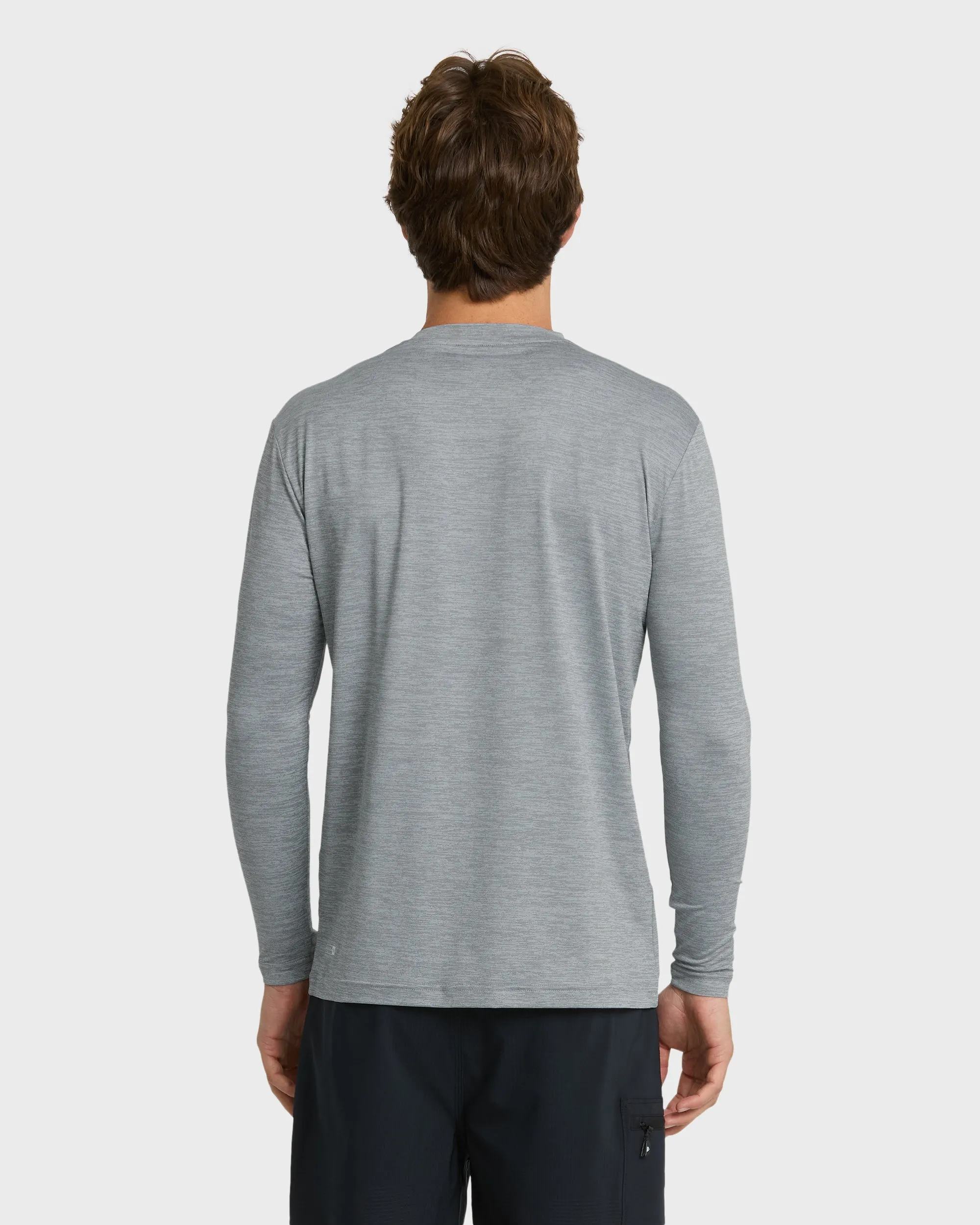 DNA Logo Surf Long Sleeve Surf Tee - Smoked Gray Heather sold by Quiksilver product image thumbnail 2
