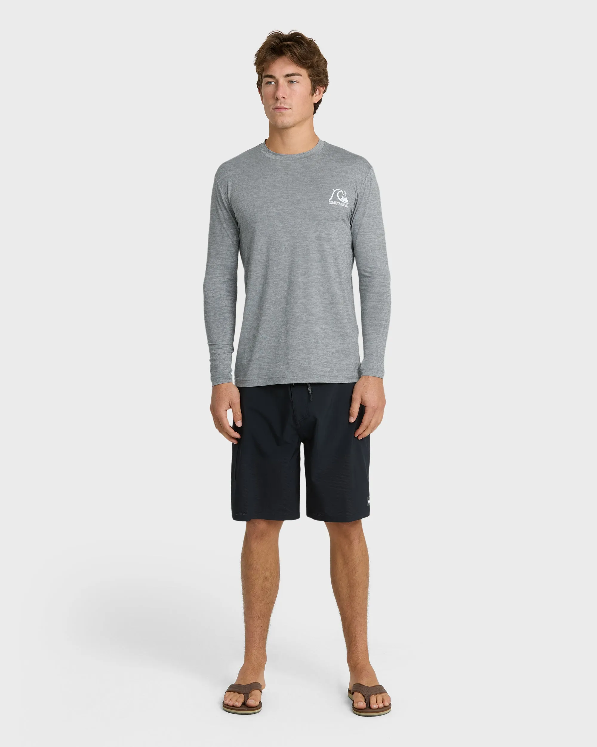 DNA Logo Surf Long Sleeve Surf Tee - Smoked Gray Heather sold by Quiksilver product image thumbnail 3