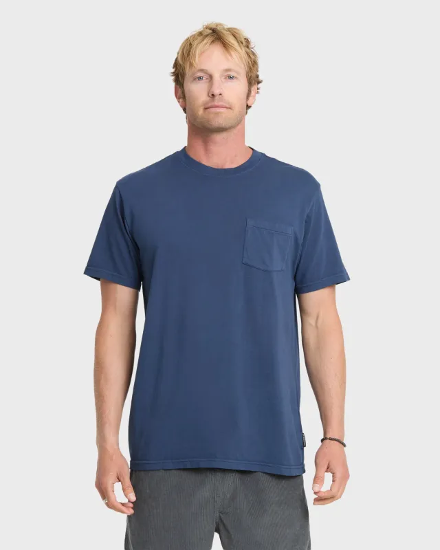 Saltwater Pocket Tee - Navy sold by Quiksilver