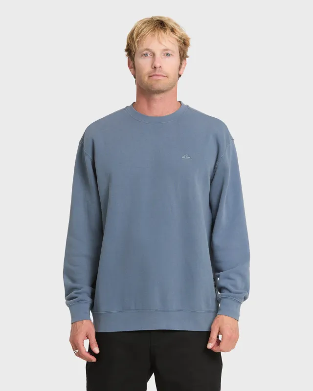 Saltwater Crewneck Sweatshirt - China Blue sold by Quiksilver