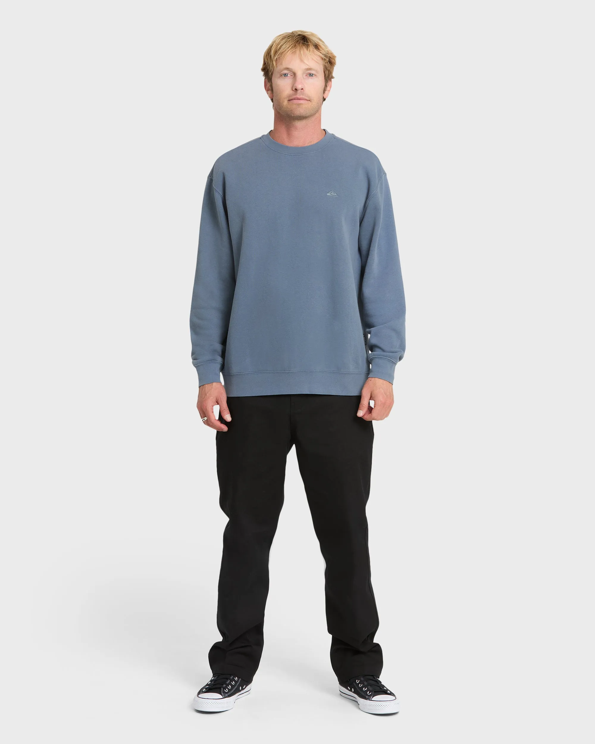 Saltwater Crewneck Sweatshirt - China Blue sold by Quiksilver product image thumbnail 3