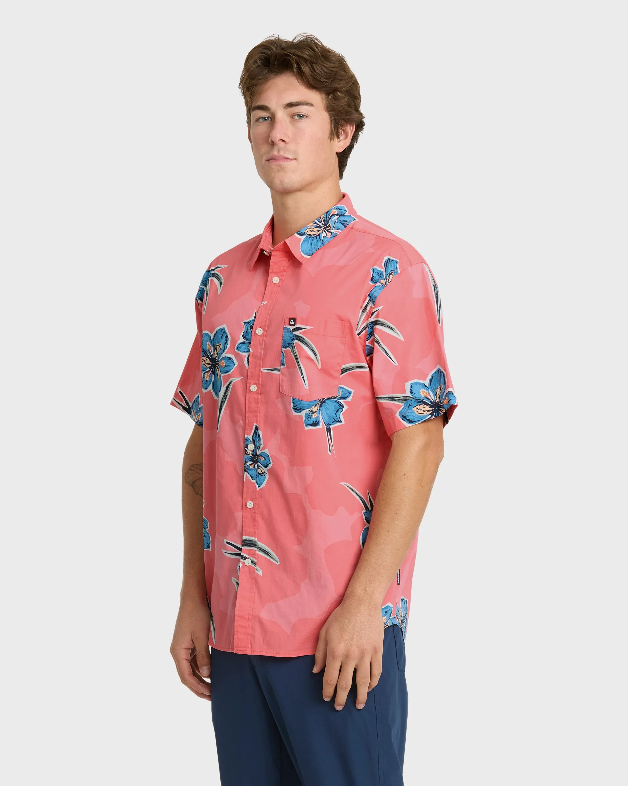 Apero Organic Classics Short Sleeve Shirt - Strawberry Print sold by Quiksilver product image thumbnail 4