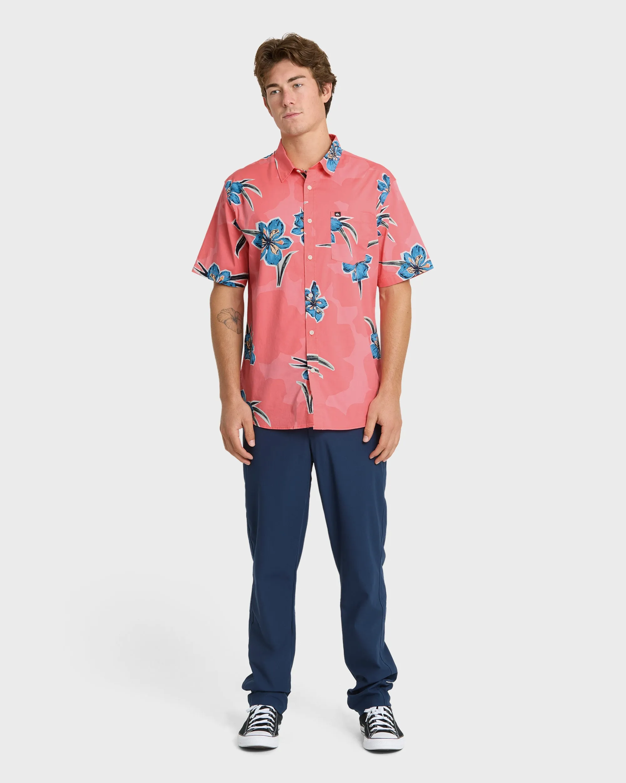 Apero Organic Classics Short Sleeve Shirt - Strawberry Print sold by Quiksilver product image thumbnail 3