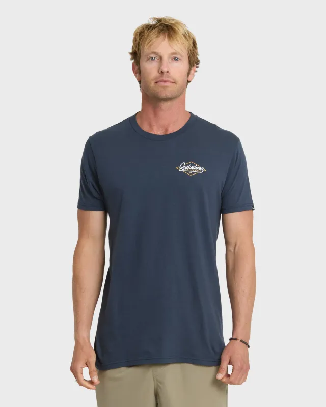 Cali Gold T-Shirt - Navy sold by Quiksilver