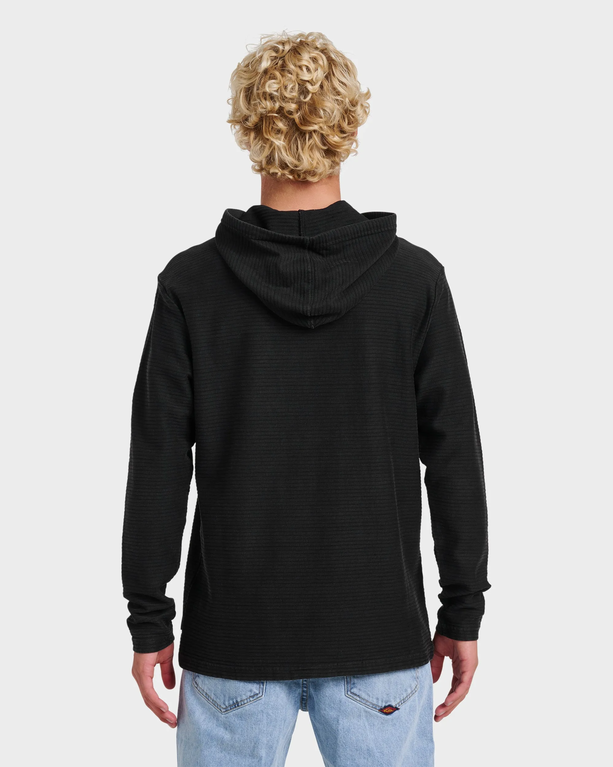 Alamitos Long Sleeve Hooded Top - Black sold by Quiksilver product image thumbnail 2