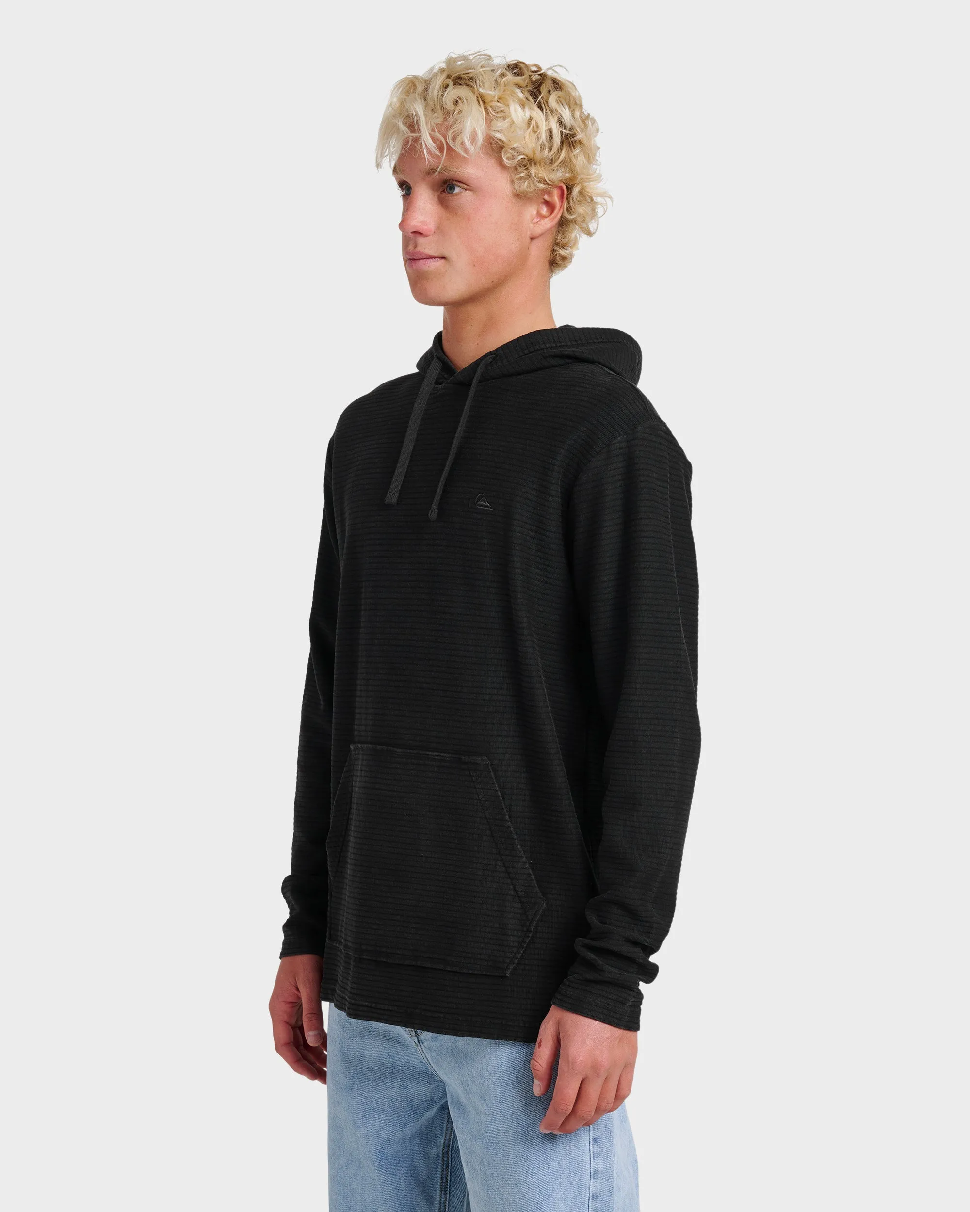Alamitos Long Sleeve Hooded Top - Black sold by Quiksilver product image thumbnail 3