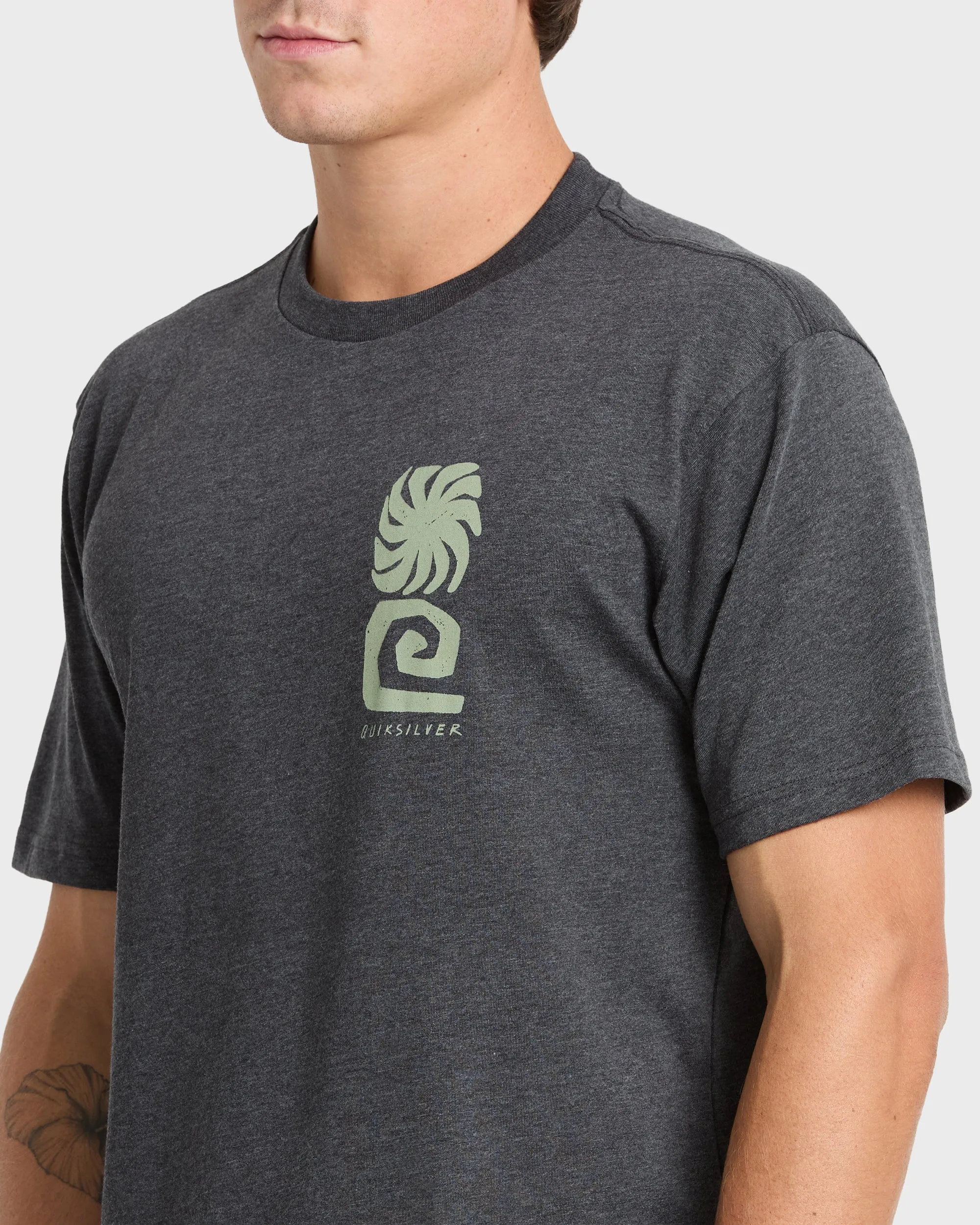 Peaceful Livin Classic T-shirt - Charcoal Heather sold by Quiksilver product image thumbnail 5