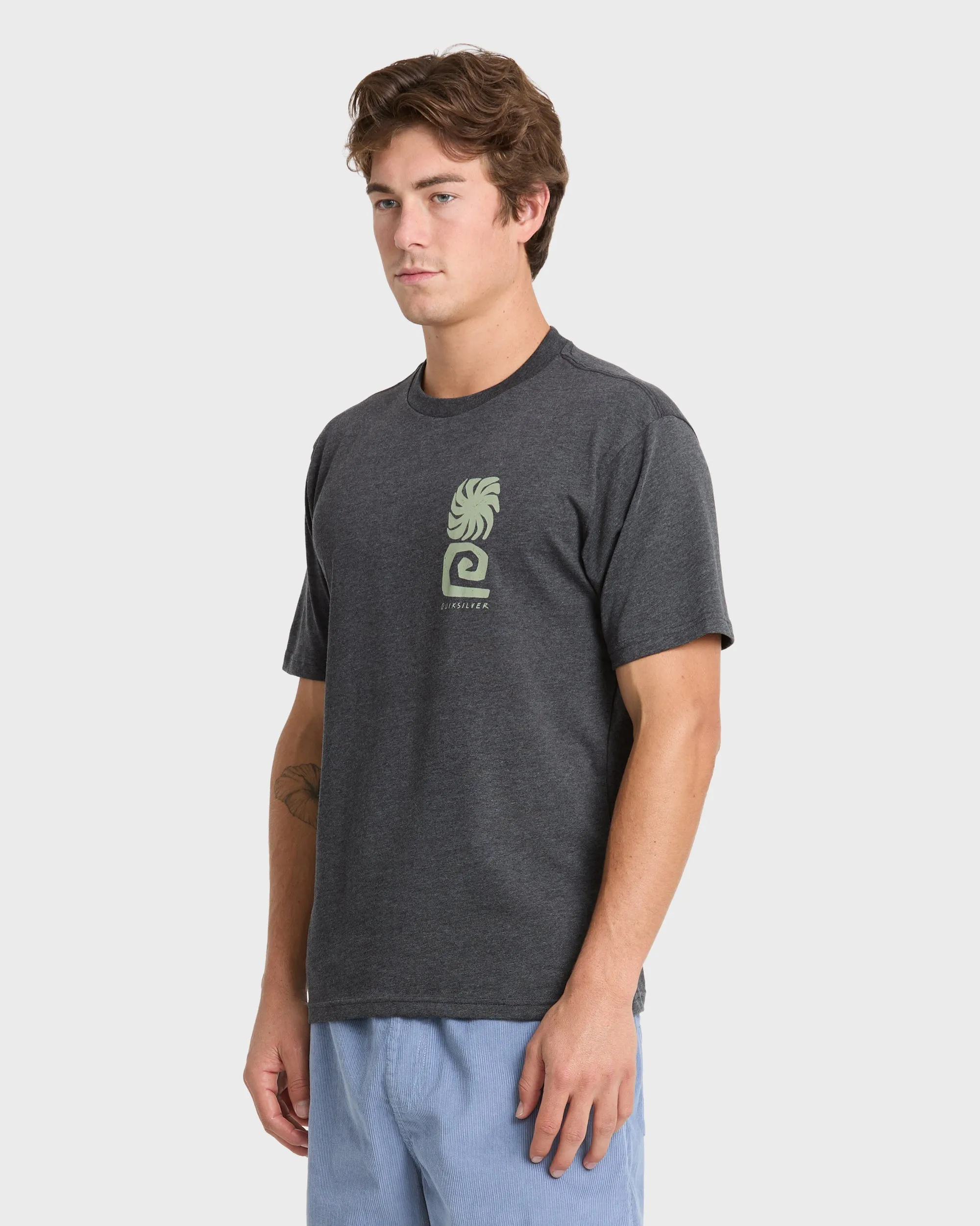 Peaceful Livin Classic T-shirt - Charcoal Heather sold by Quiksilver product image thumbnail 4