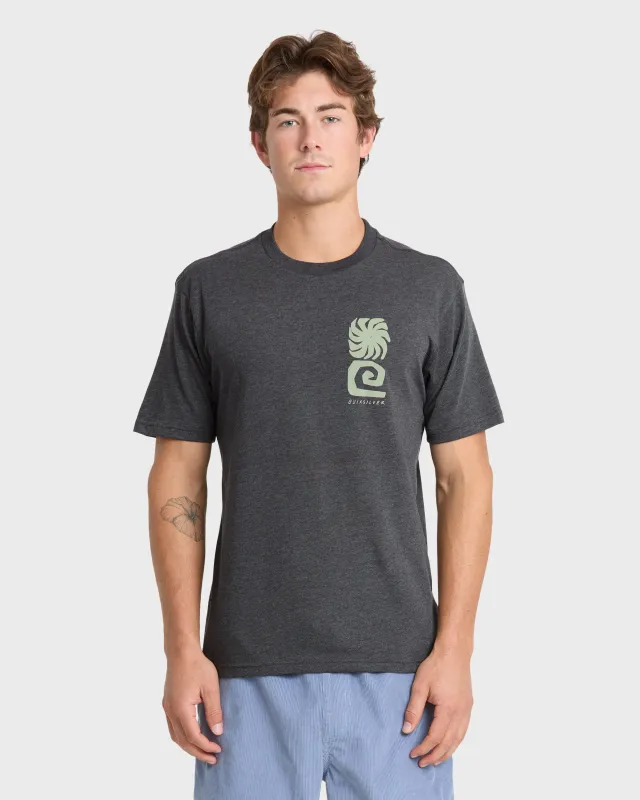 Peaceful Livin Classic T-shirt - Charcoal Heather sold by Quiksilver