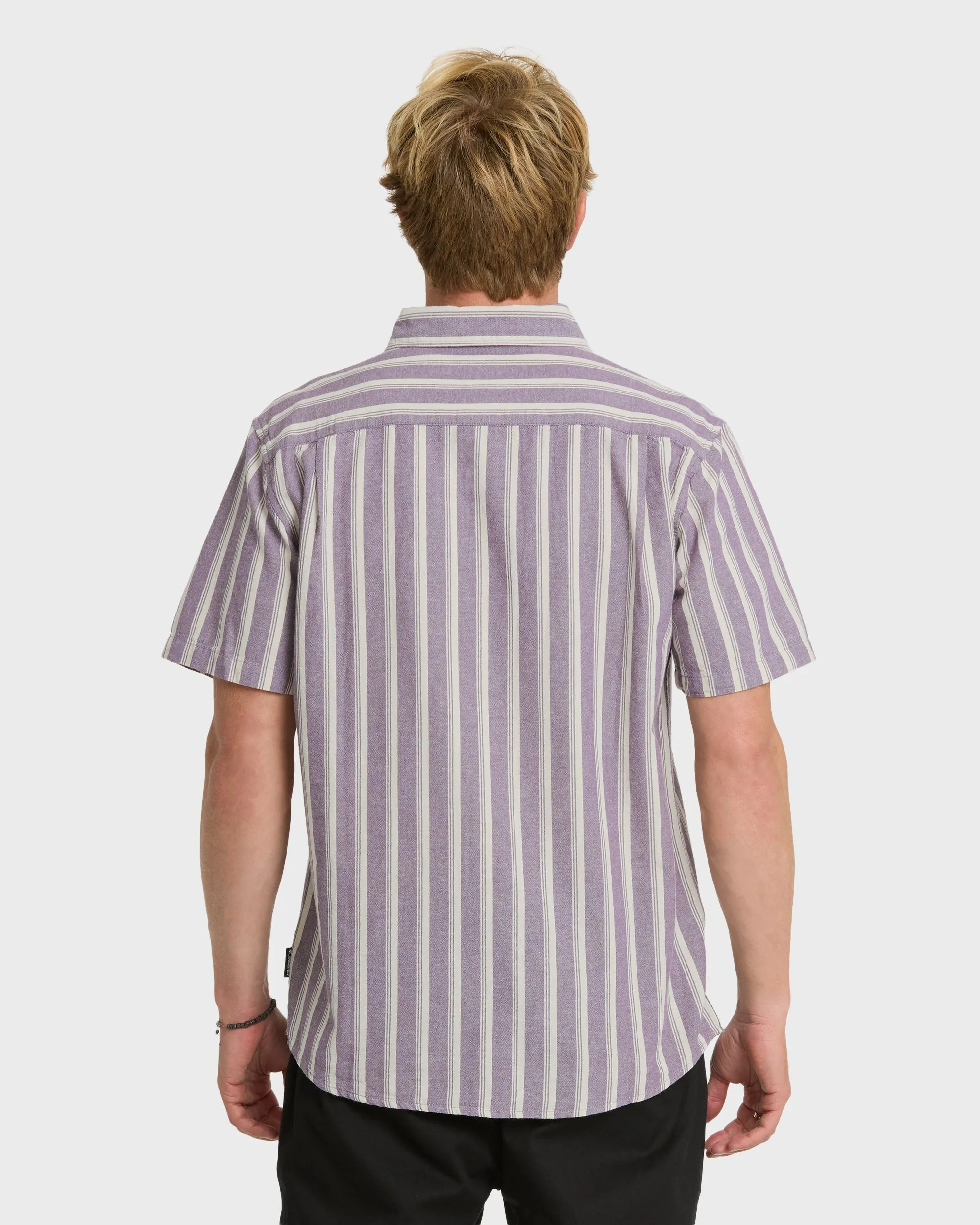 Oxford Stripe Classic Short Sleeve Shirt - Sunset Purple sold by Quiksilver product image thumbnail 2