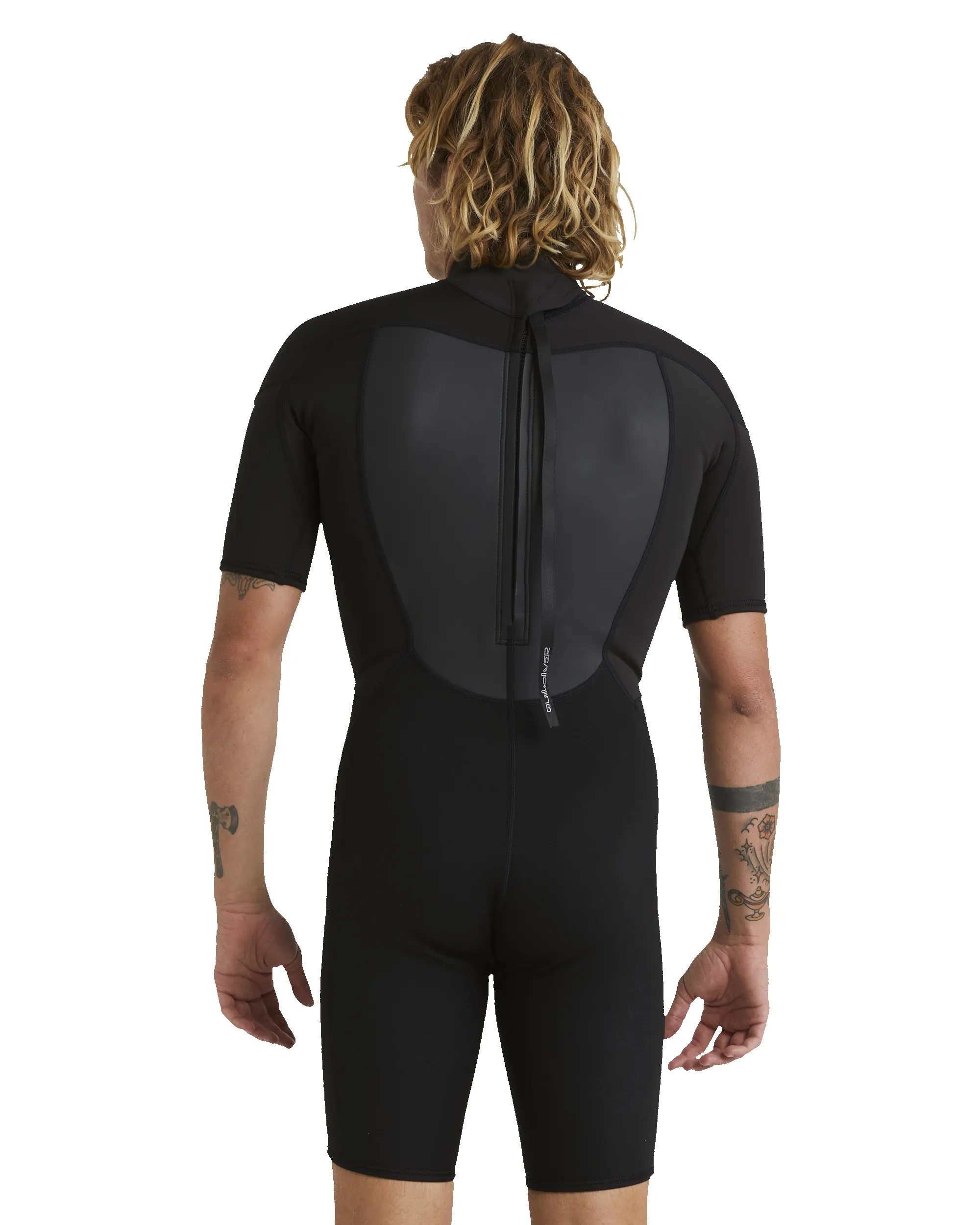 2/2 Prologue Short Sleeve Back Zip Spring Suit - Black sold by Quiksilver product image thumbnail 2