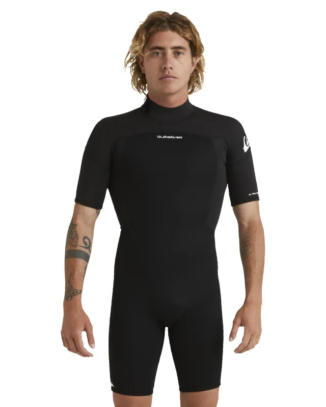 2/2 Prologue Short Sleeve Back Zip Spring Suit - Black sold by Quiksilver