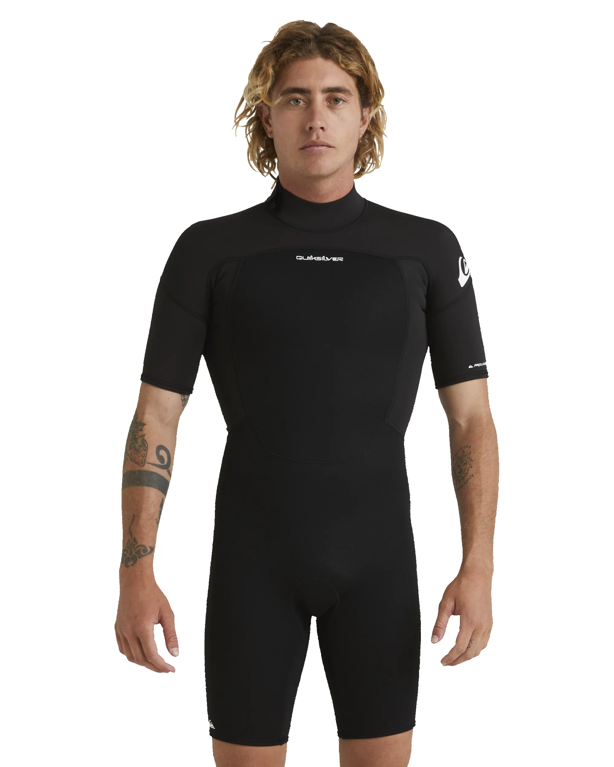 2/2 Prologue Short Sleeve Back Zip Spring Suit - Black sold by Quiksilver