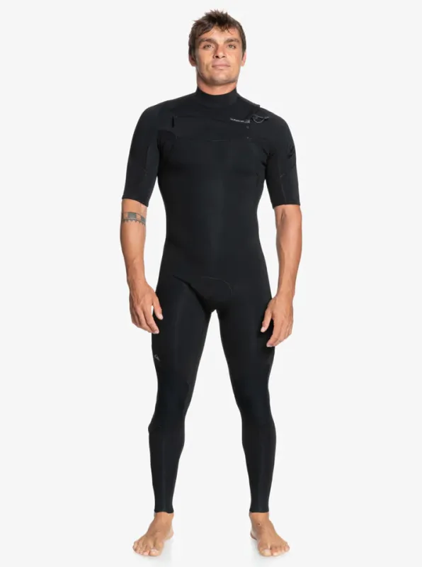2/2 Everyday Sessions Chest Zip Short Sleeve Wetsuit - Black sold by Quiksilver