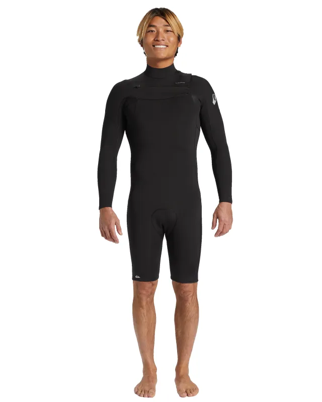 2/2 Everyday Sessions Chest Zip Long Sleeve Spring Suit - Black sold by Quiksilver