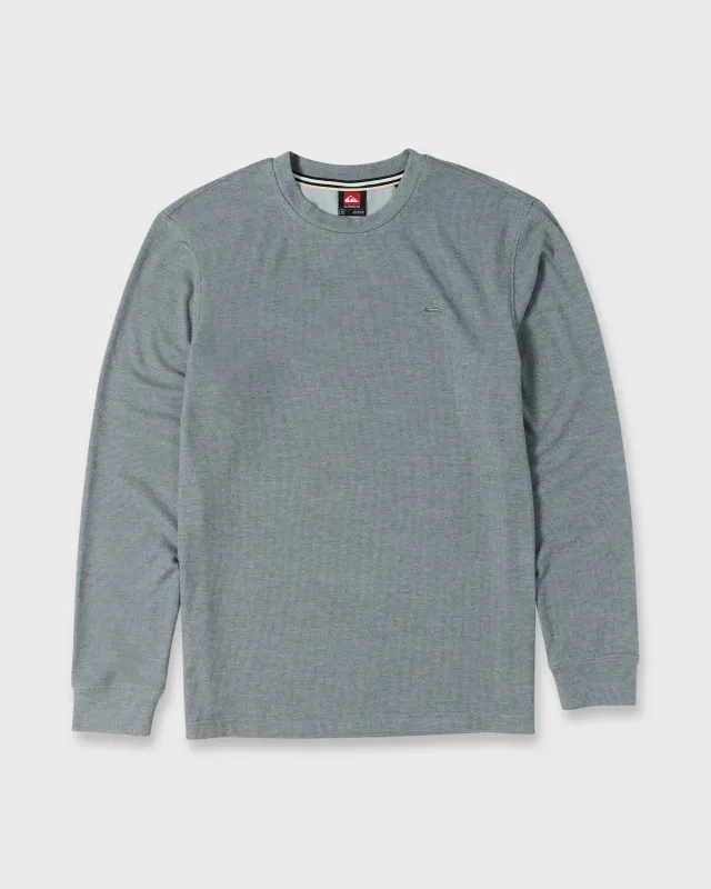 Malvern Long Sleeve Soft Touch Crewneck Sweatshirt - Quarry made by Quiksilver