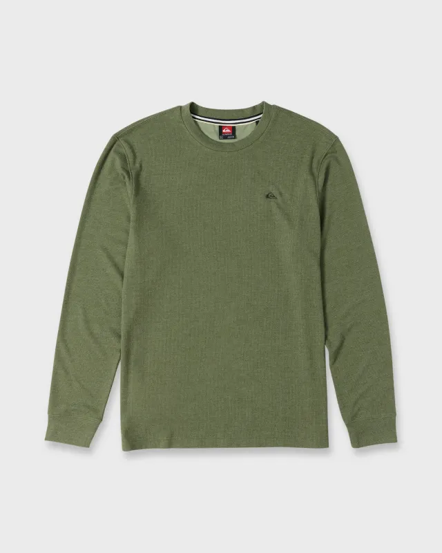 Malvern Long Sleeve Soft Touch Crewneck Sweatshirt - Dusty Olive made by Quiksilver
