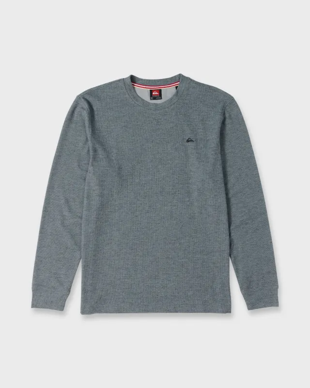 Malvern Long Sleeve Soft Touch Crewneck Sweatshirt - Anthracite made by Quiksilver
