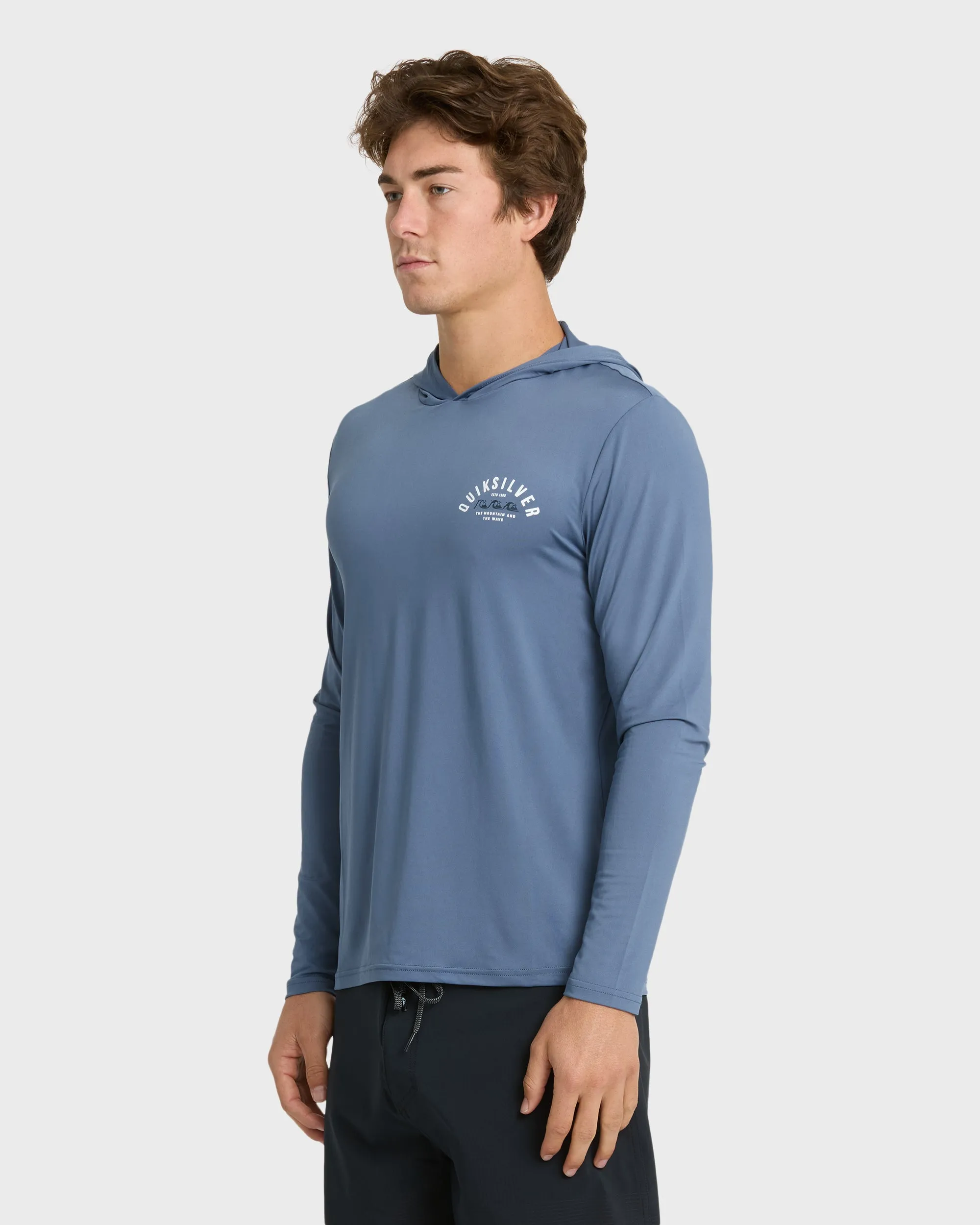 Lookup Long Sleeve Sun Hooded Rashguard - Seaport sold by Quiksilver product image thumbnail 4