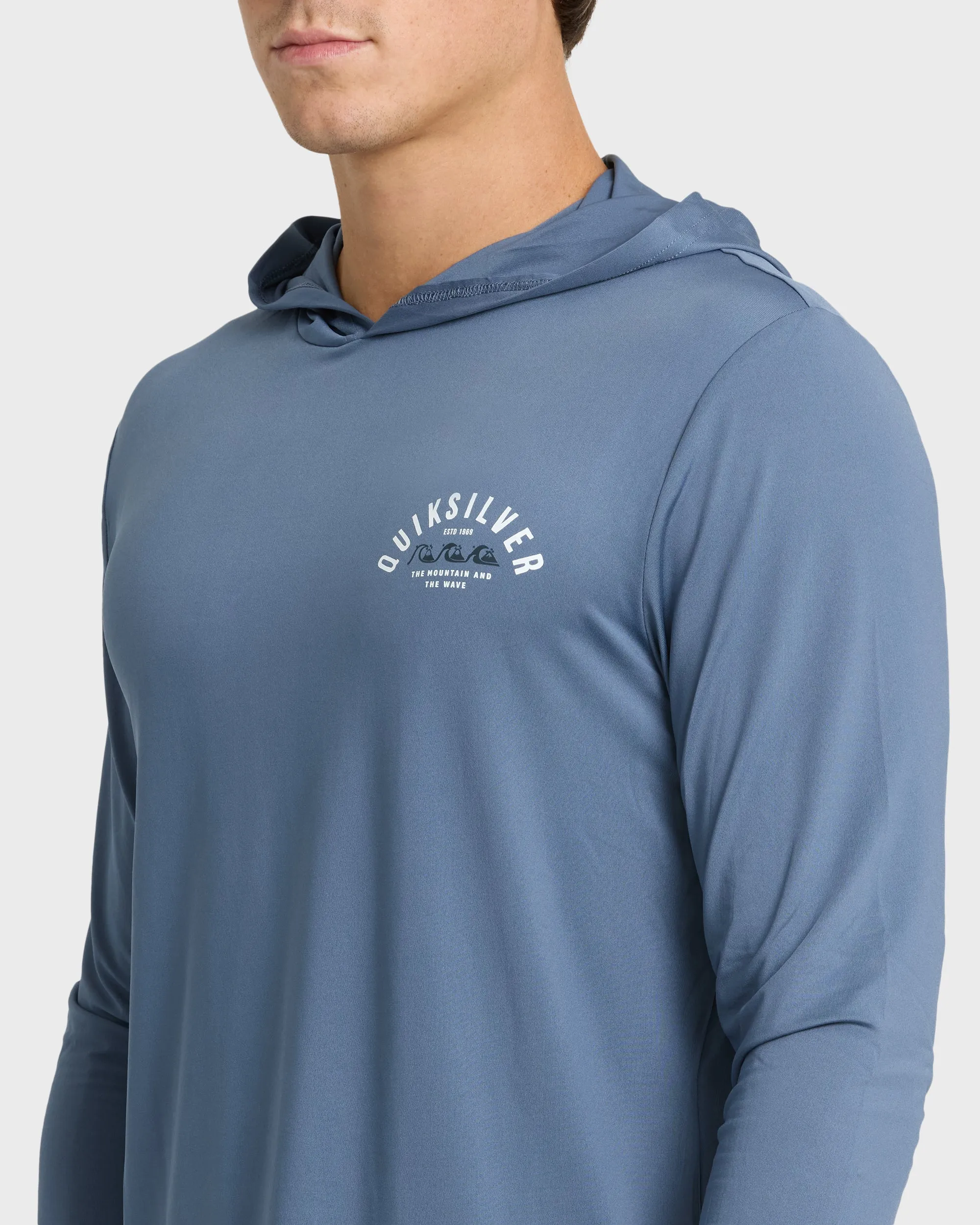 Lookup Long Sleeve Sun Hooded Rashguard - Seaport sold by Quiksilver product image thumbnail 5