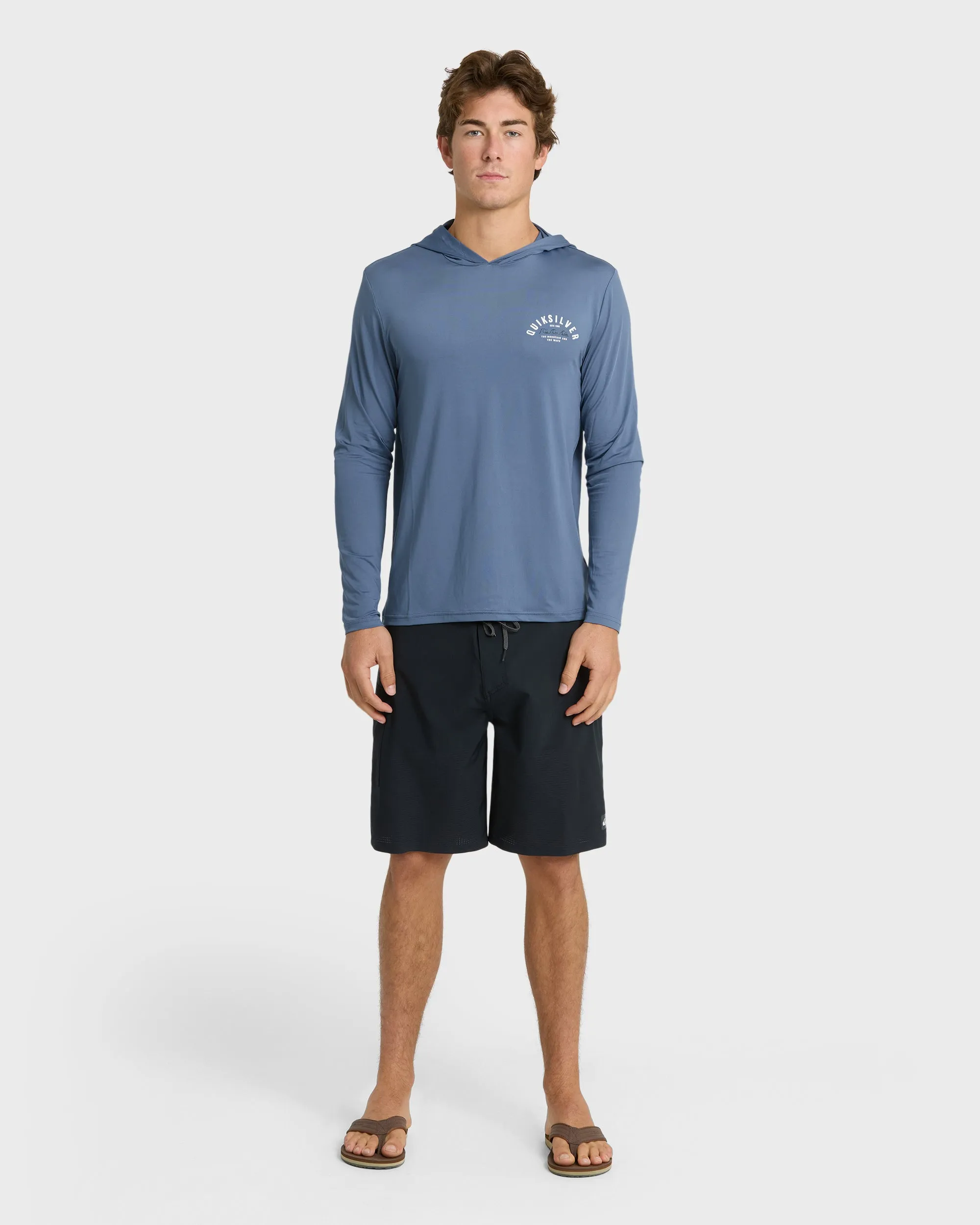 Lookup Long Sleeve Sun Hooded Rashguard - Seaport sold by Quiksilver product image thumbnail 3
