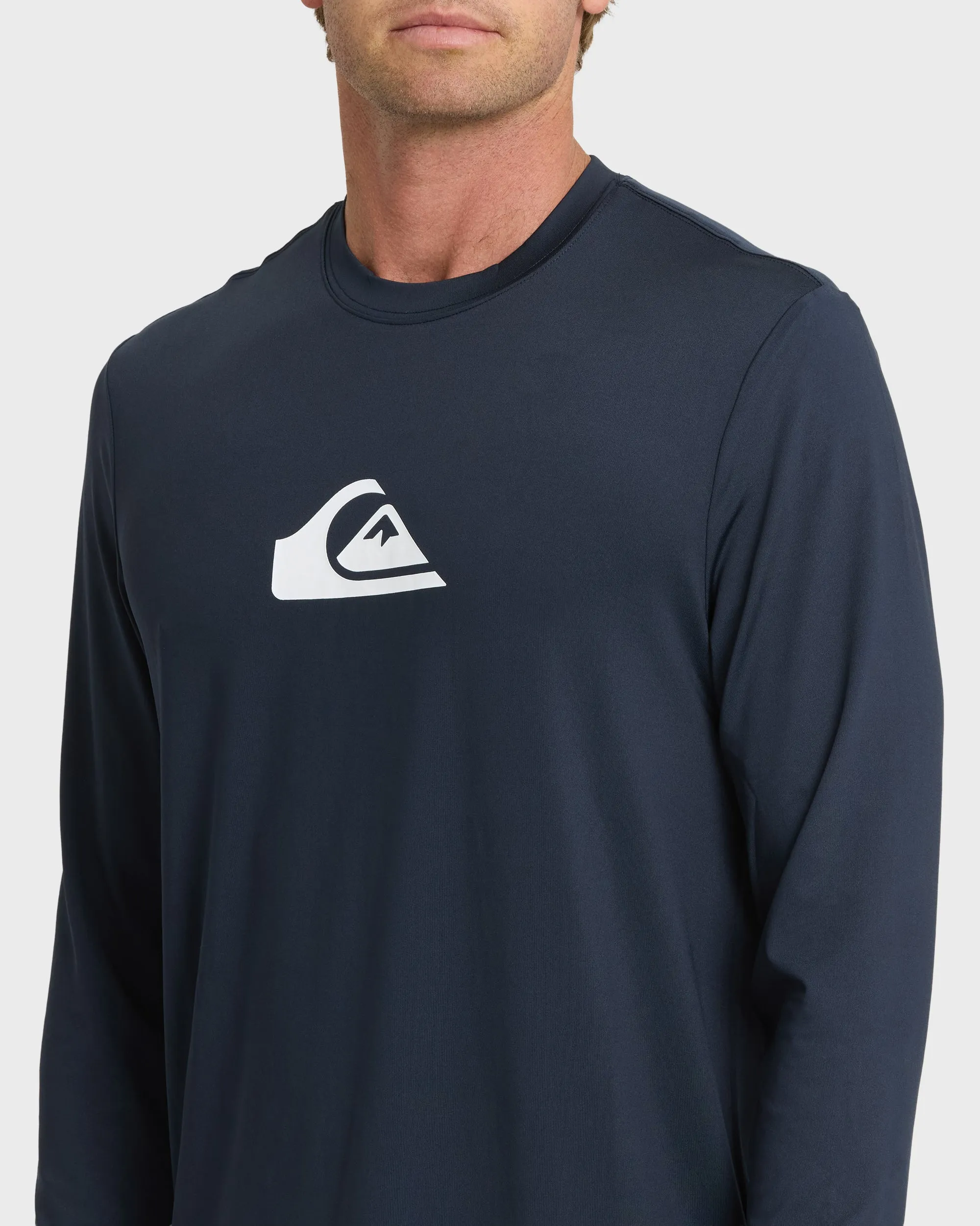 Comp Logo Large Logo Long Sleeve Rashguard - Navy sold by Quiksilver product image thumbnail 5