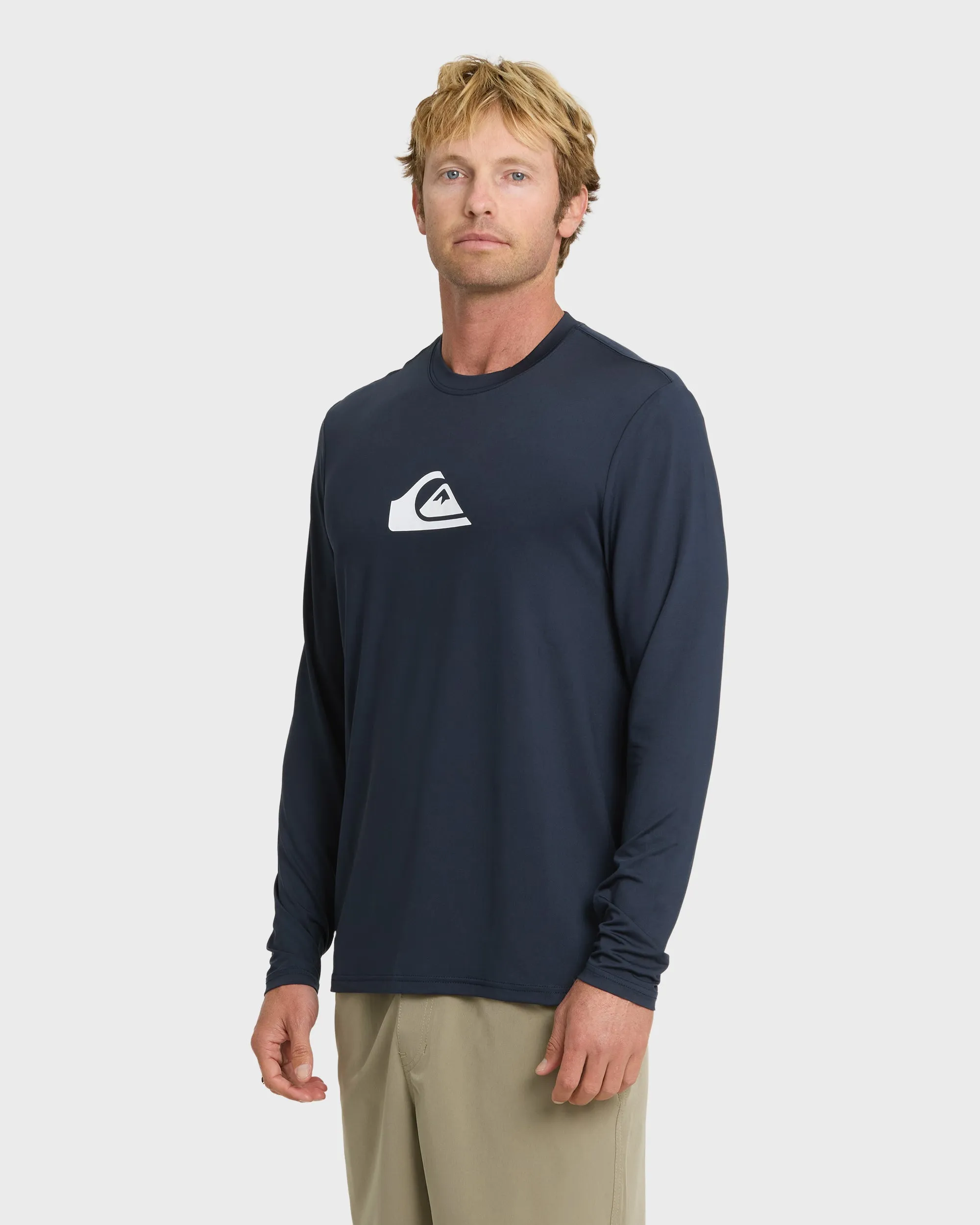 Comp Logo Large Logo Long Sleeve Rashguard - Navy sold by Quiksilver product image thumbnail 4