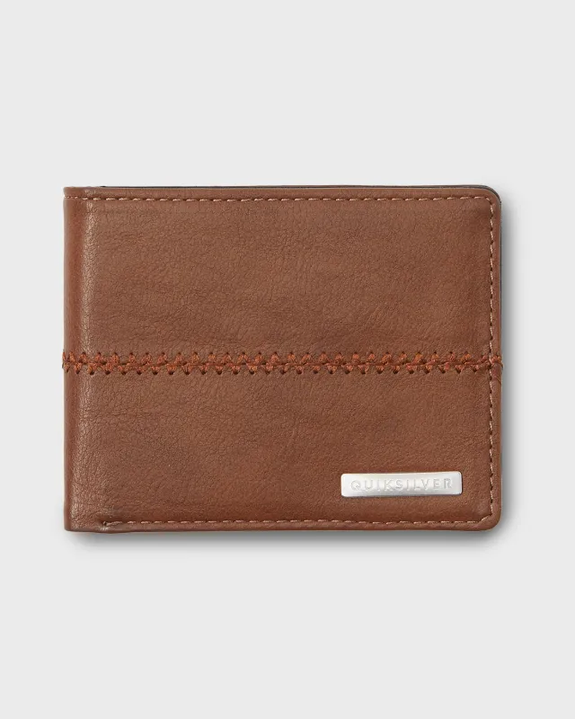 Stitchy 3 Wallet - Chocolate Brown sold by Quiksilver