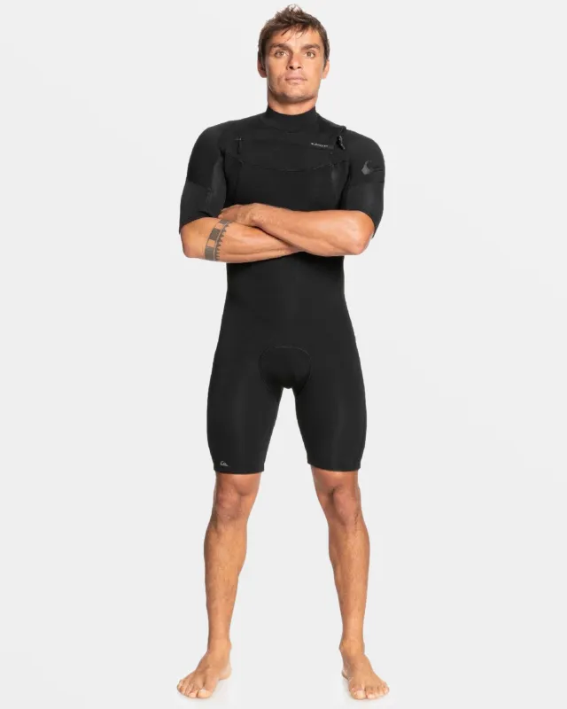 2/2mm Everyday Sessions GBS Short Sleeve Spring Suit - Black sold by Quiksilver
