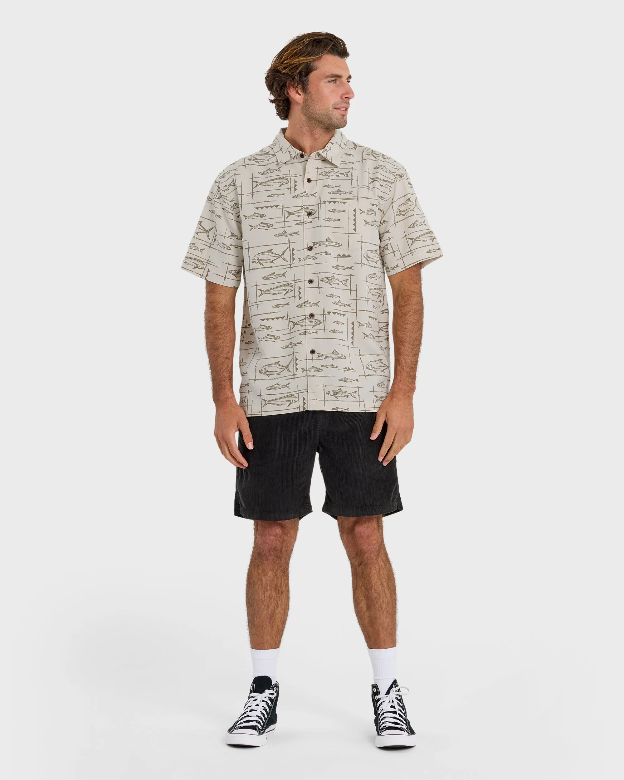 Waterman Topanga Short Sleeve Shirt - Moonbeam sold by Quiksilver product image thumbnail 3