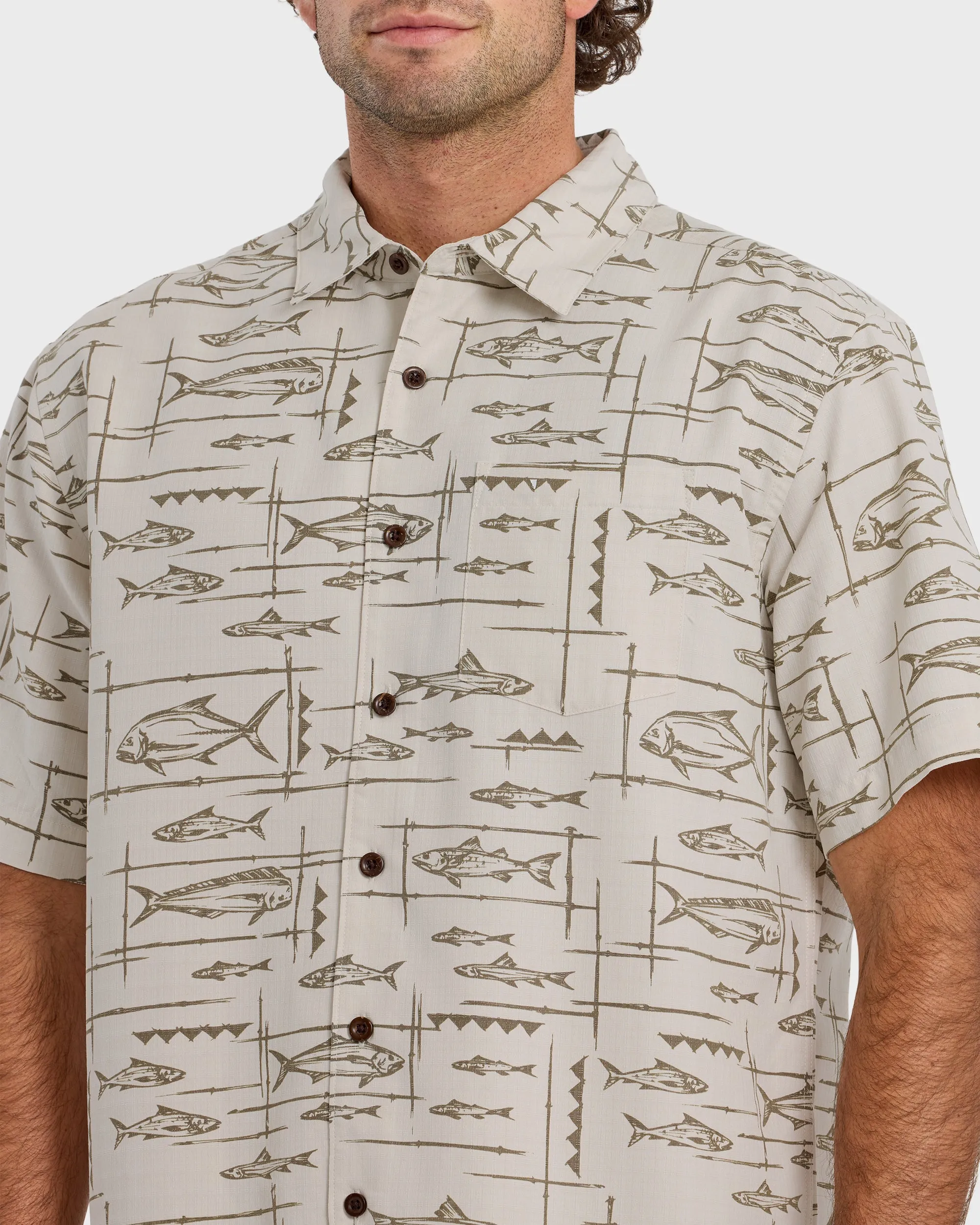 Waterman Topanga Short Sleeve Shirt - Moonbeam sold by Quiksilver product image thumbnail 5