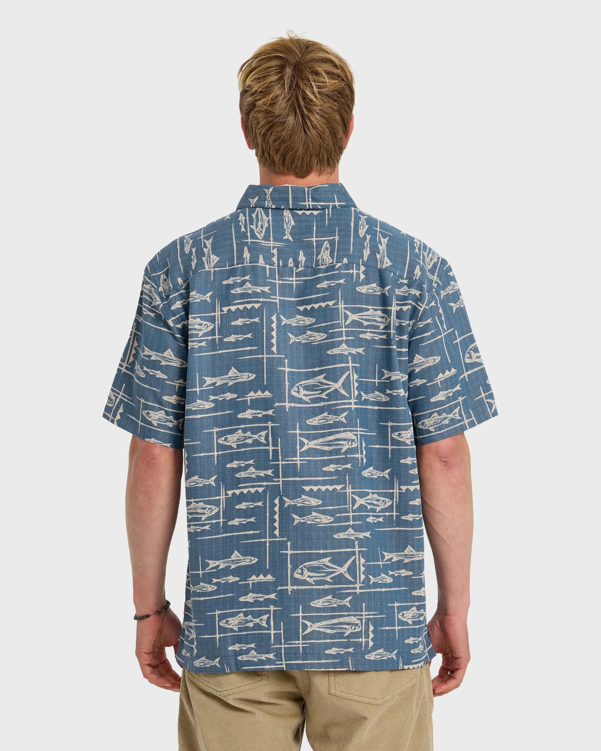 Waterman Topanga Short Sleeve Shirt - Dark Denim sold by Quiksilver product image thumbnail 2