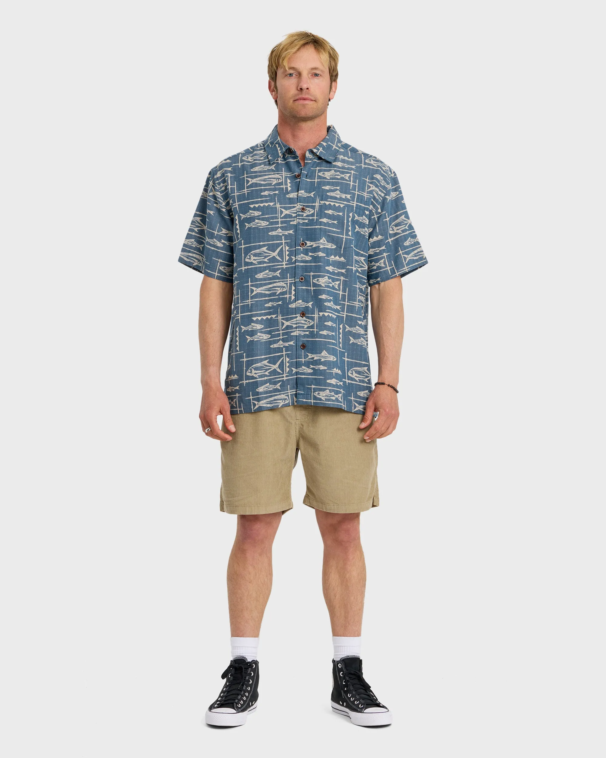 Waterman Topanga Short Sleeve Shirt - Dark Denim sold by Quiksilver product image thumbnail 3