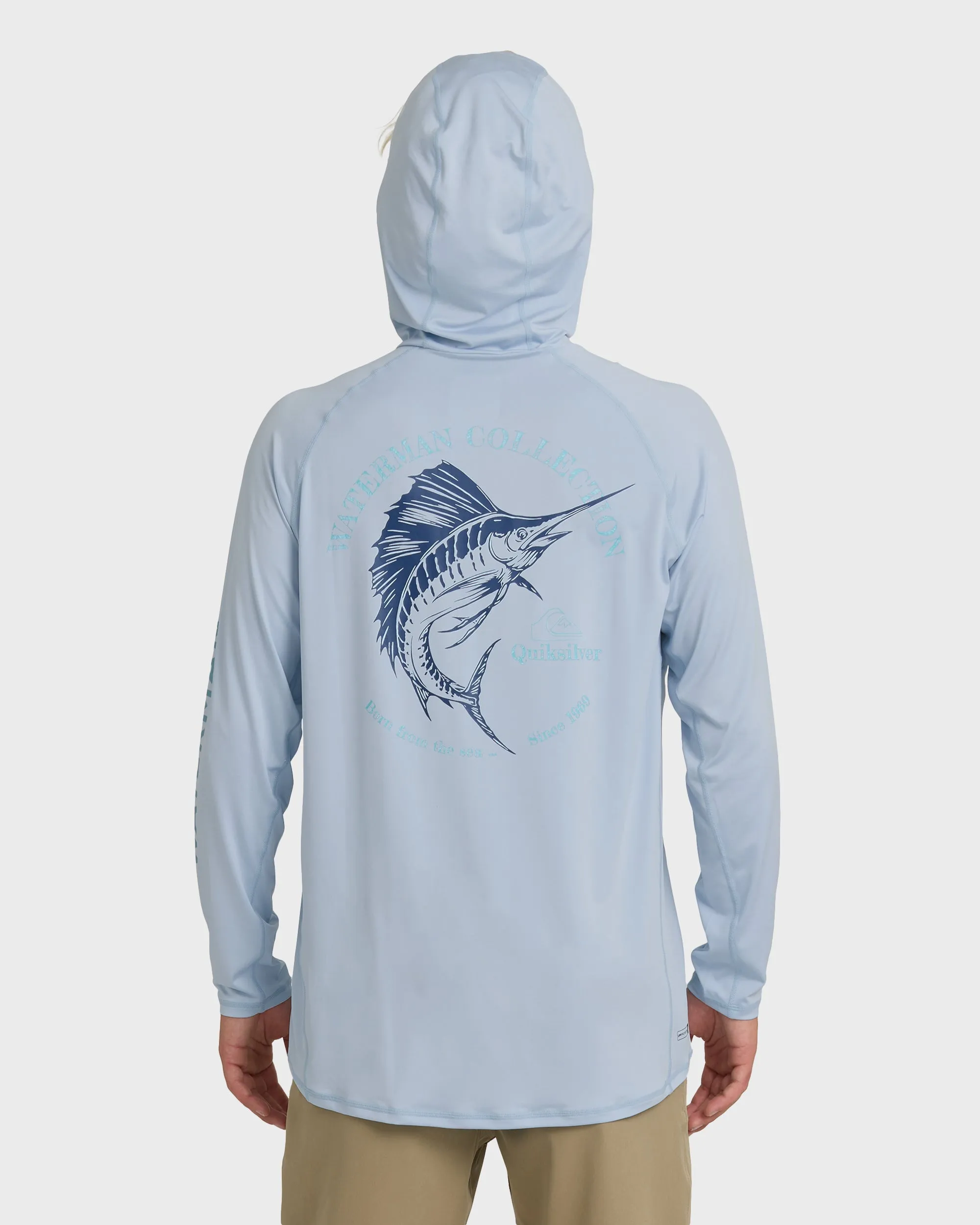 Waterman Marley Hooded Long Sleeve UPF 50 Surf Shirt - Skyway sold by Quiksilver product image thumbnail 2